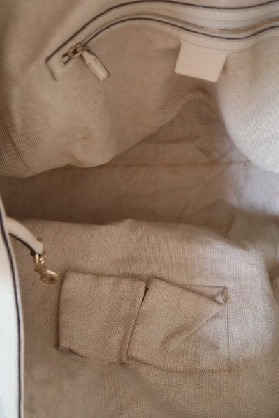 Gucci White Soho Convertible Tote Top Handle Bag-handbag-Gucci-The Closet Egypt
