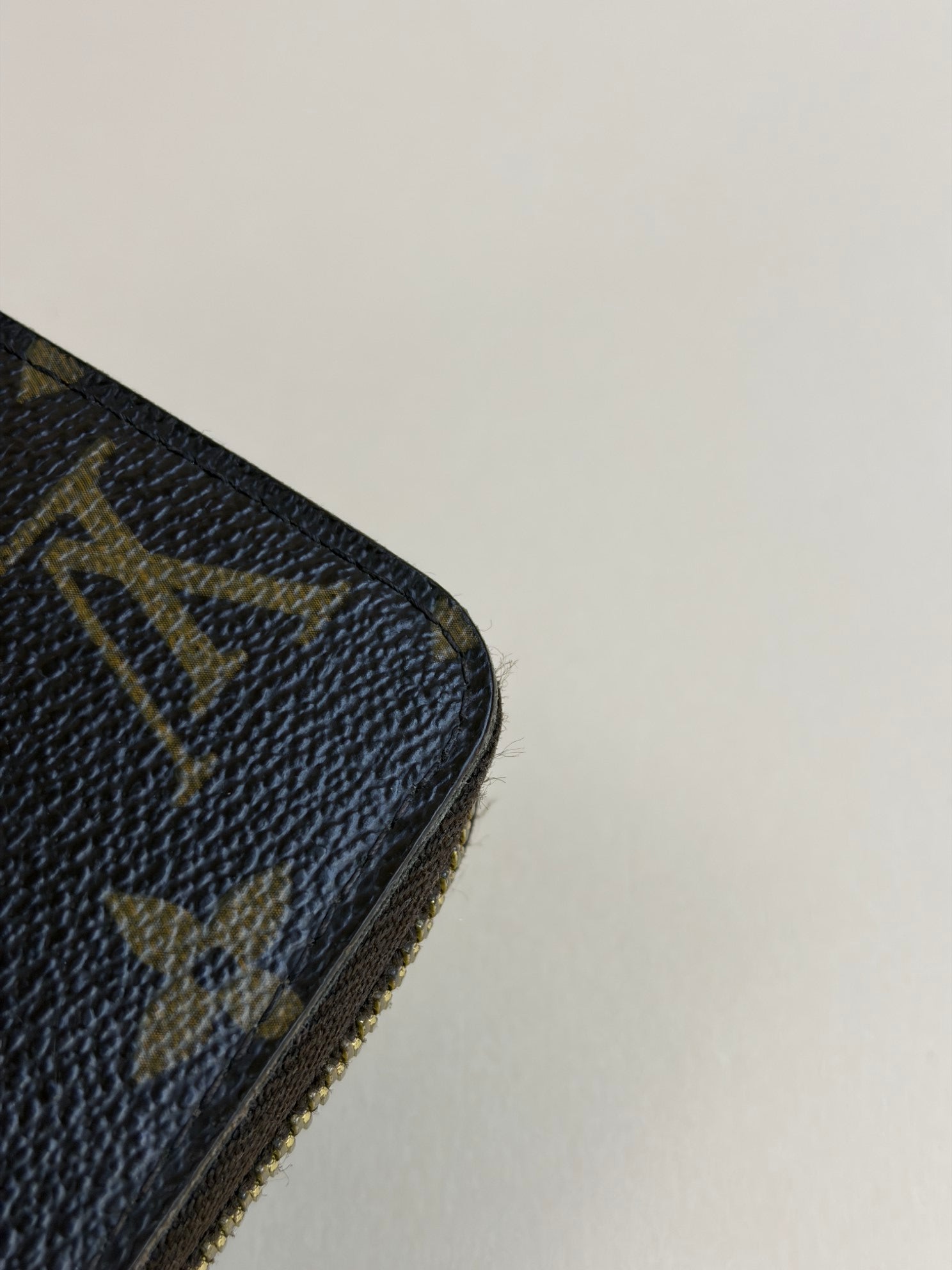 Louis Vuitton monogram canvas long zip wallet