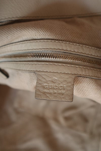 Gucci White Soho Convertible Tote Top Handle Bag-handbag-Gucci-The Closet Egypt