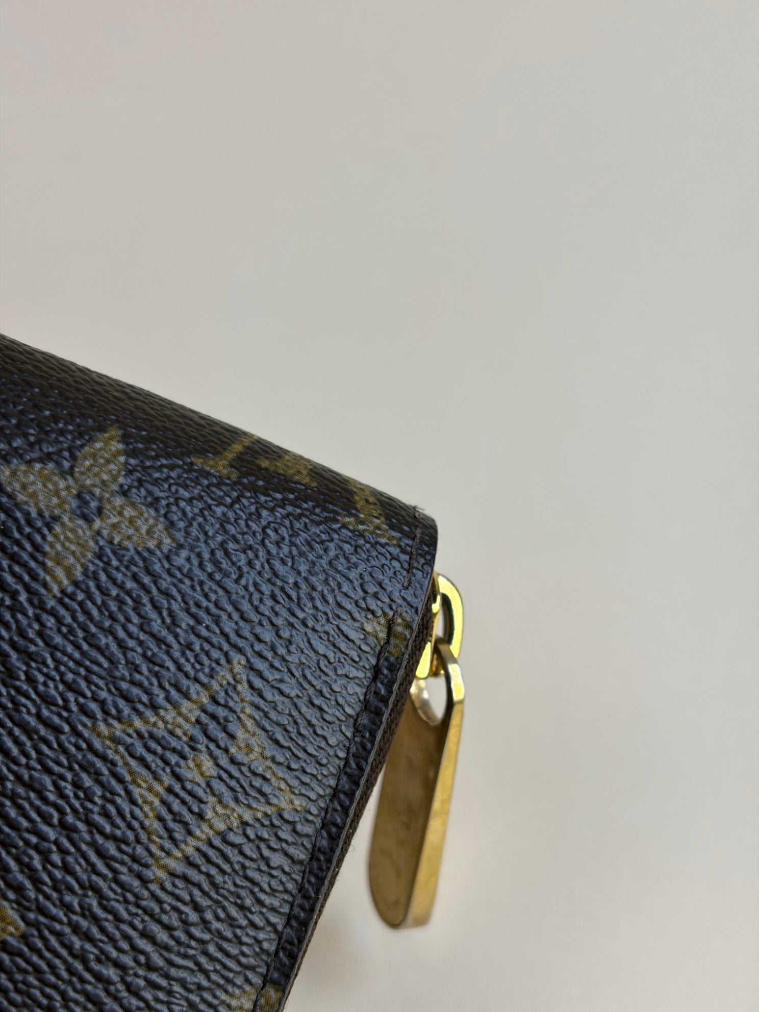 Louis Vuitton monogram canvas long zip wallet
