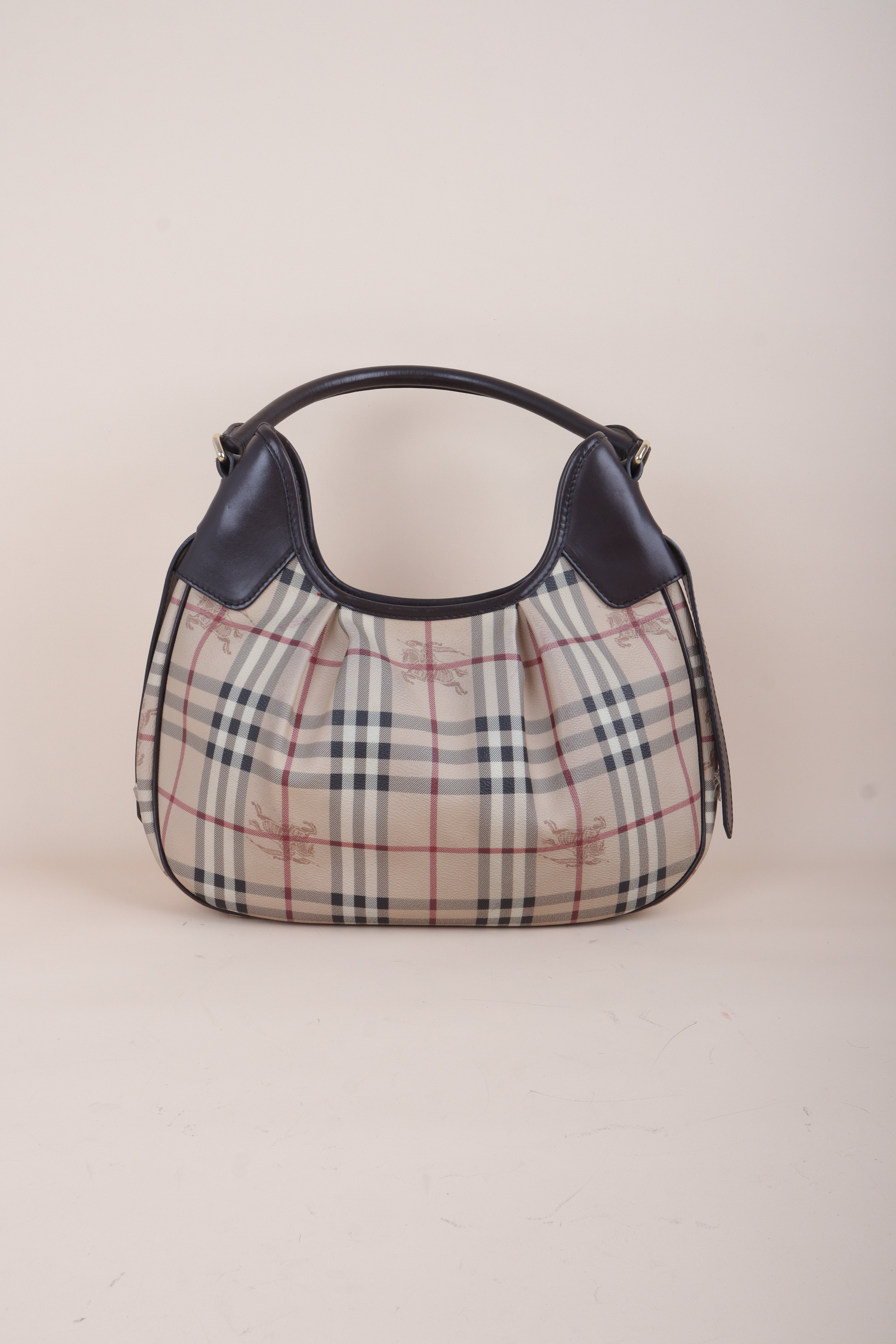 Burberry Bicolor Brooklyn Haymarket Shoulder Bag