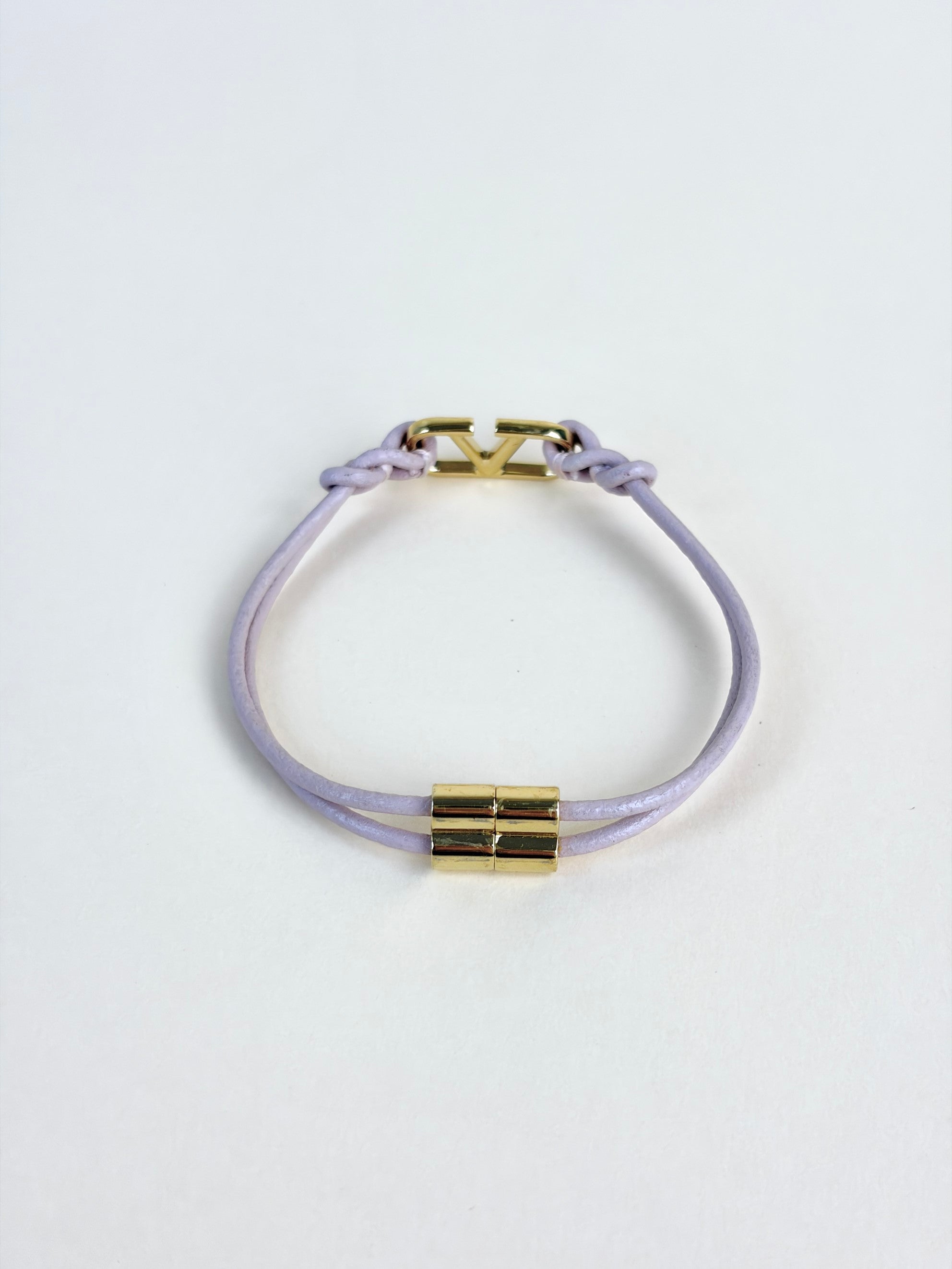 Valentino pink Vlogo signature bracelet gold