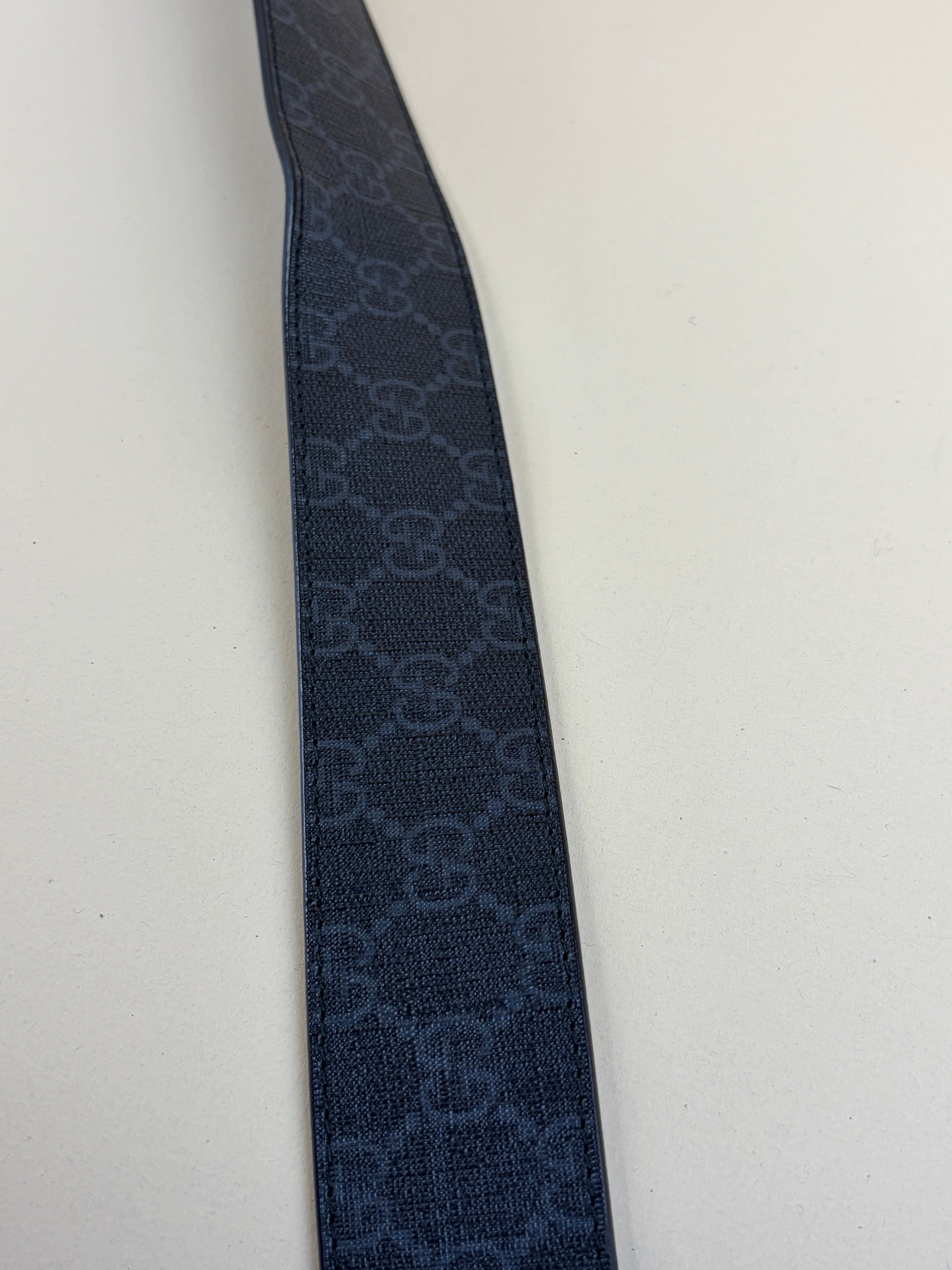 Gucci Grey GG Interlocking Belt 34