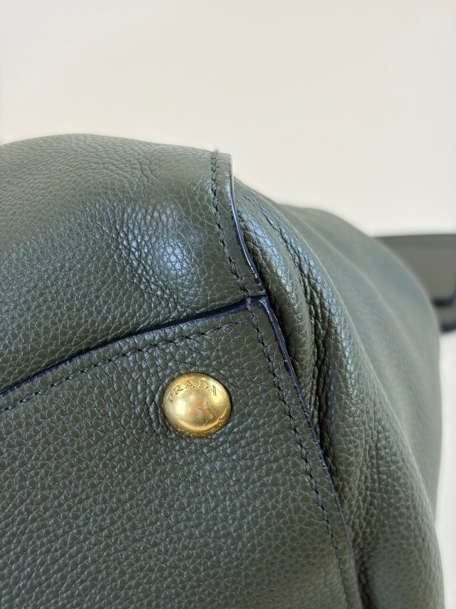 Prada twin pocket vitello danio tote bag