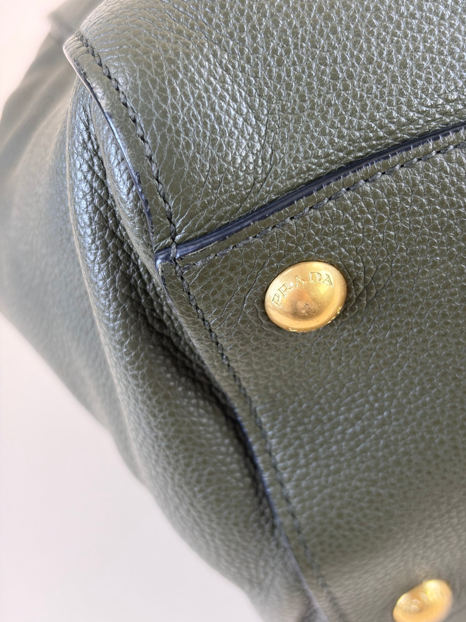 Prada twin pocket vitello danio tote bag