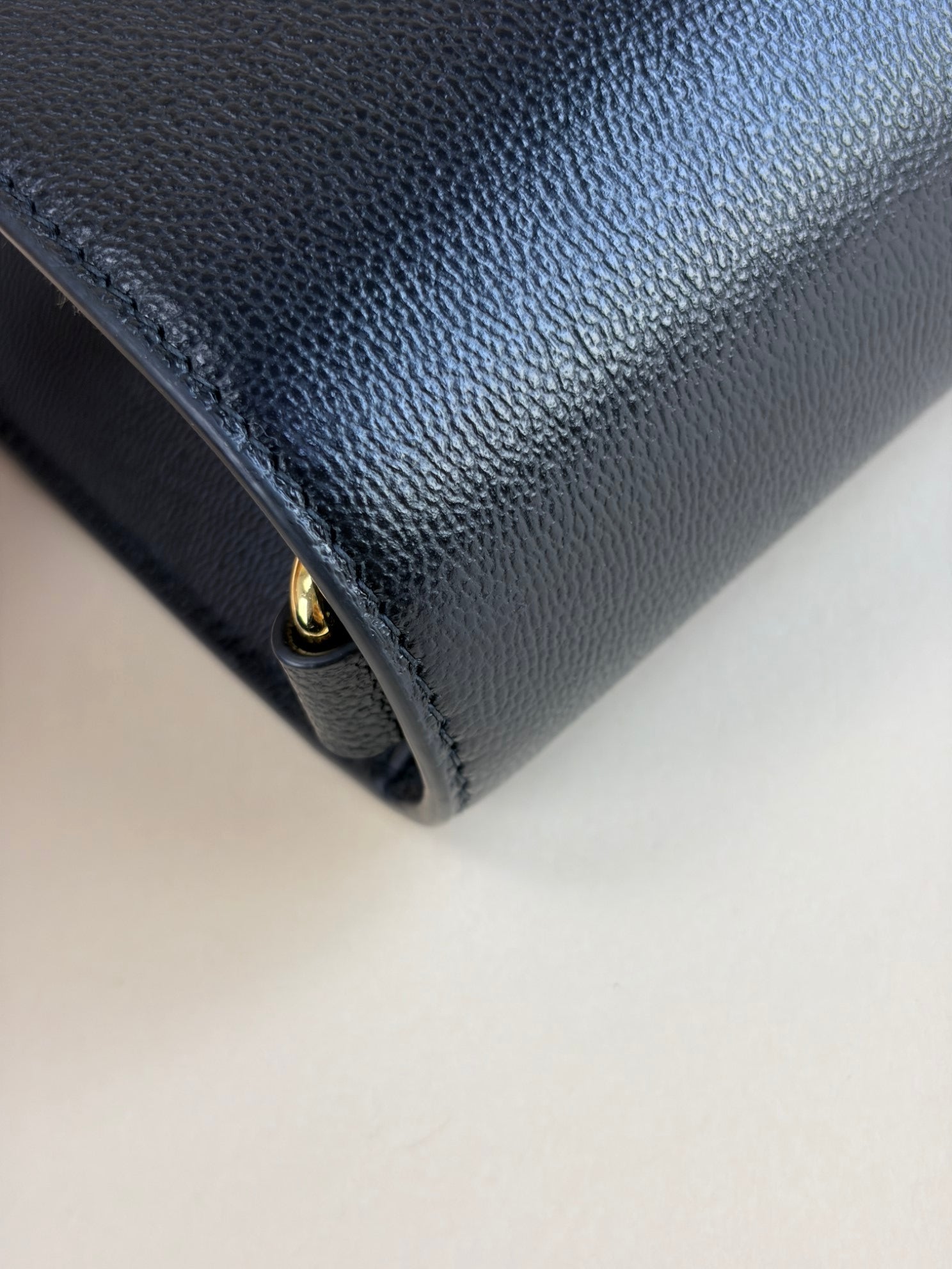Burberry black calf and house check crossbody