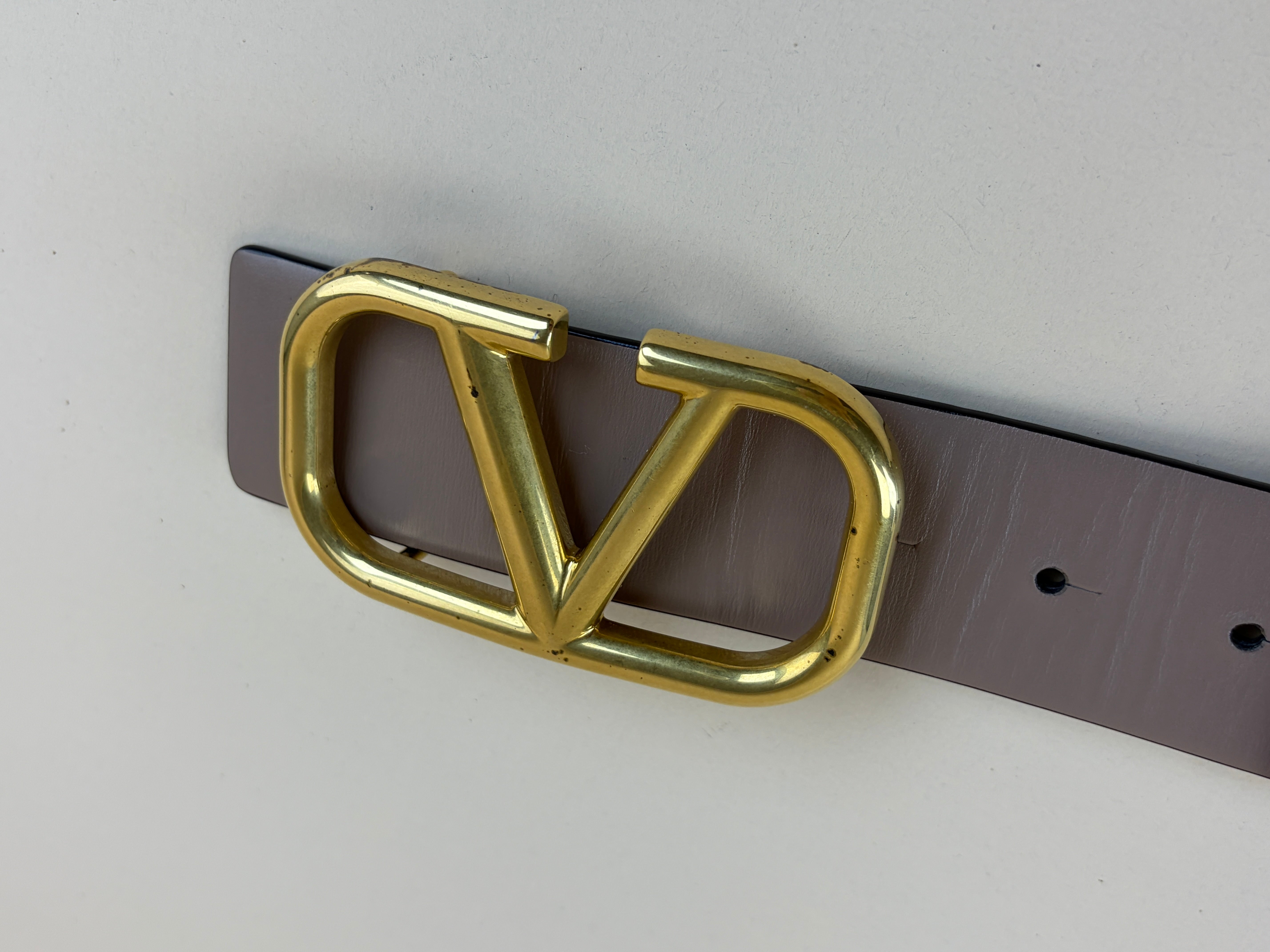 Valentino Bicolor Reversible Vlogo Signature 40mm Belt 36