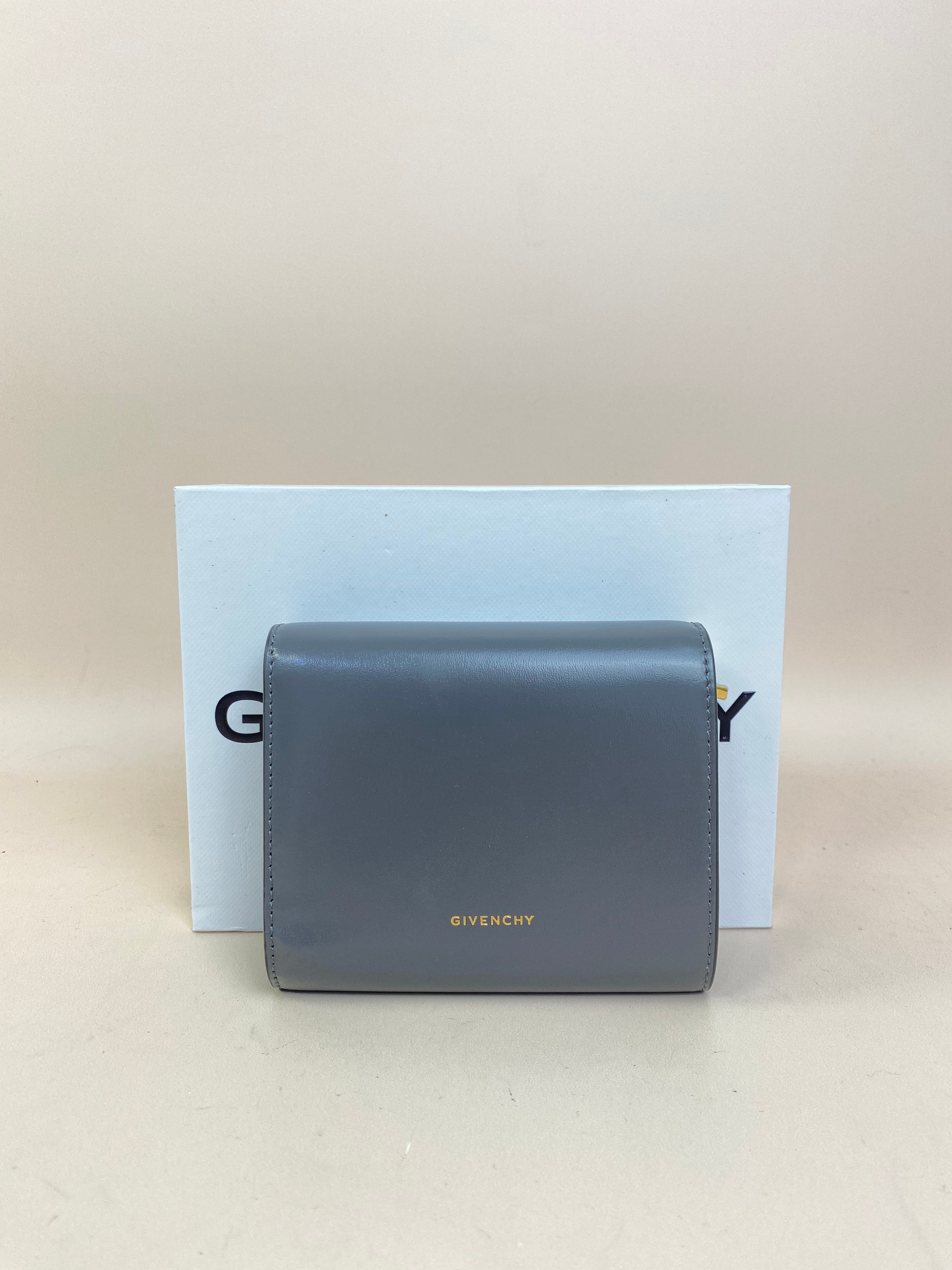Givenchy Grey 4G Liquid Small Wallet