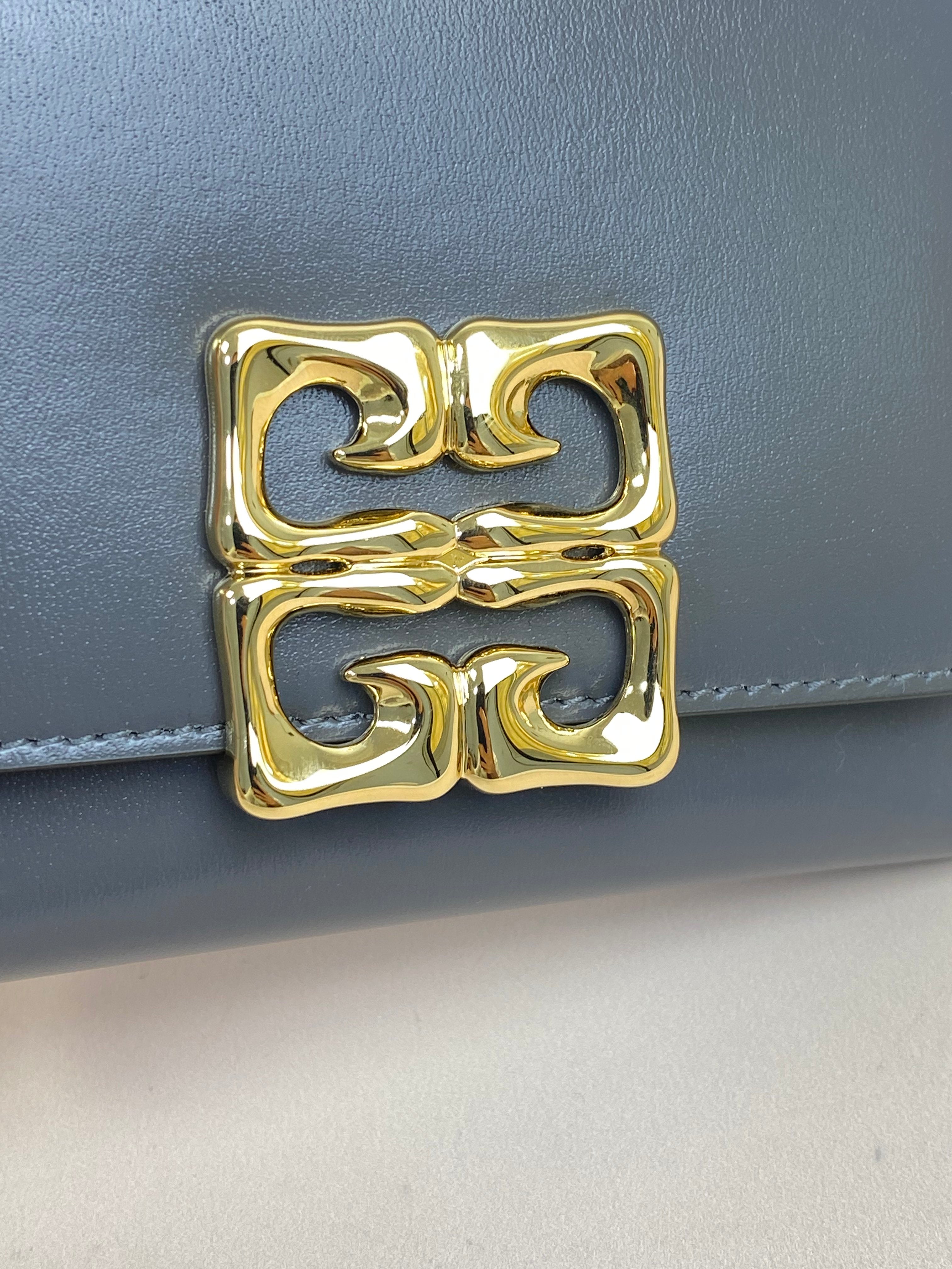 Givenchy Grey 4G Liquid Small Wallet