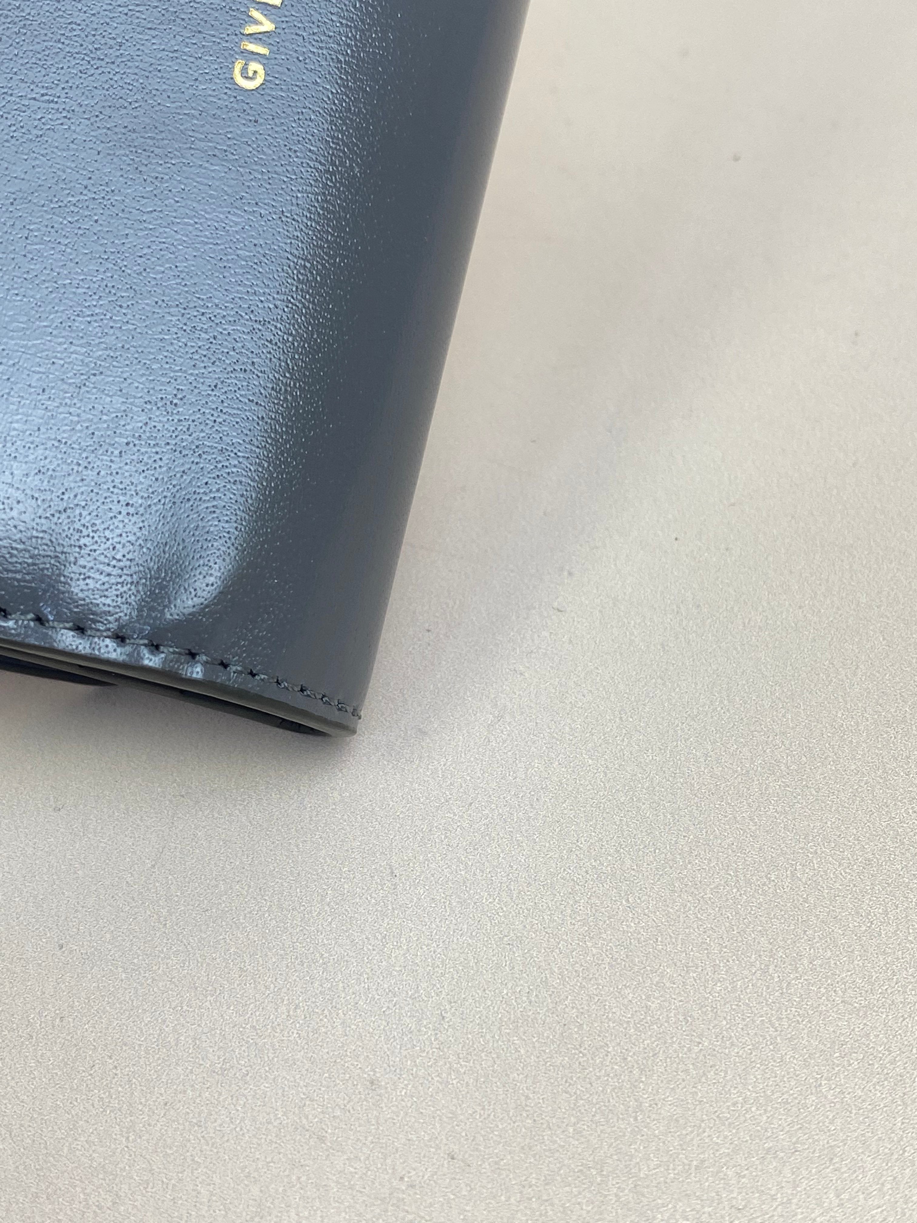 Givenchy Grey 4G Liquid Small Wallet