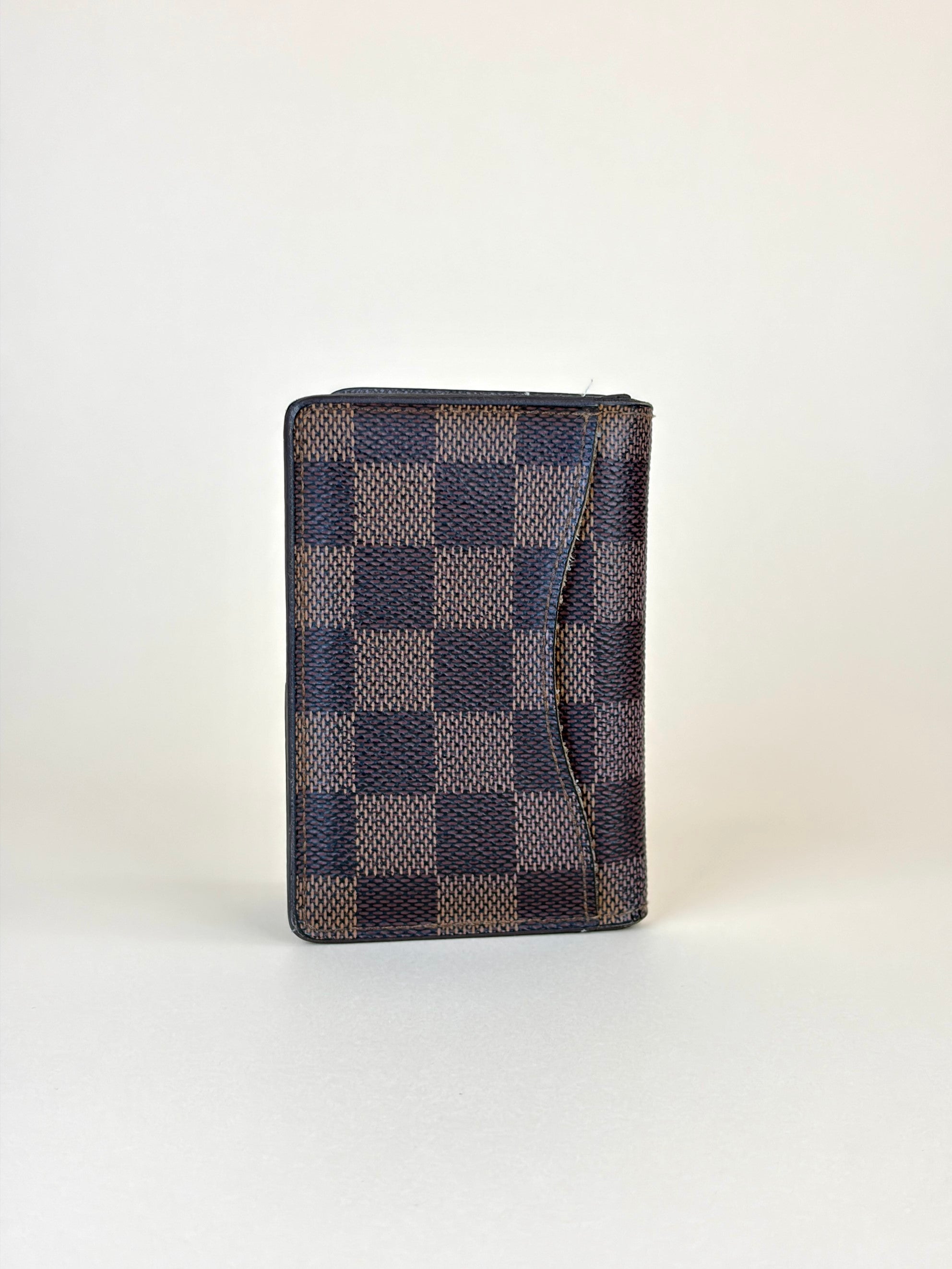 louis Vuitton Damier Ebene pocket organizer wallet
