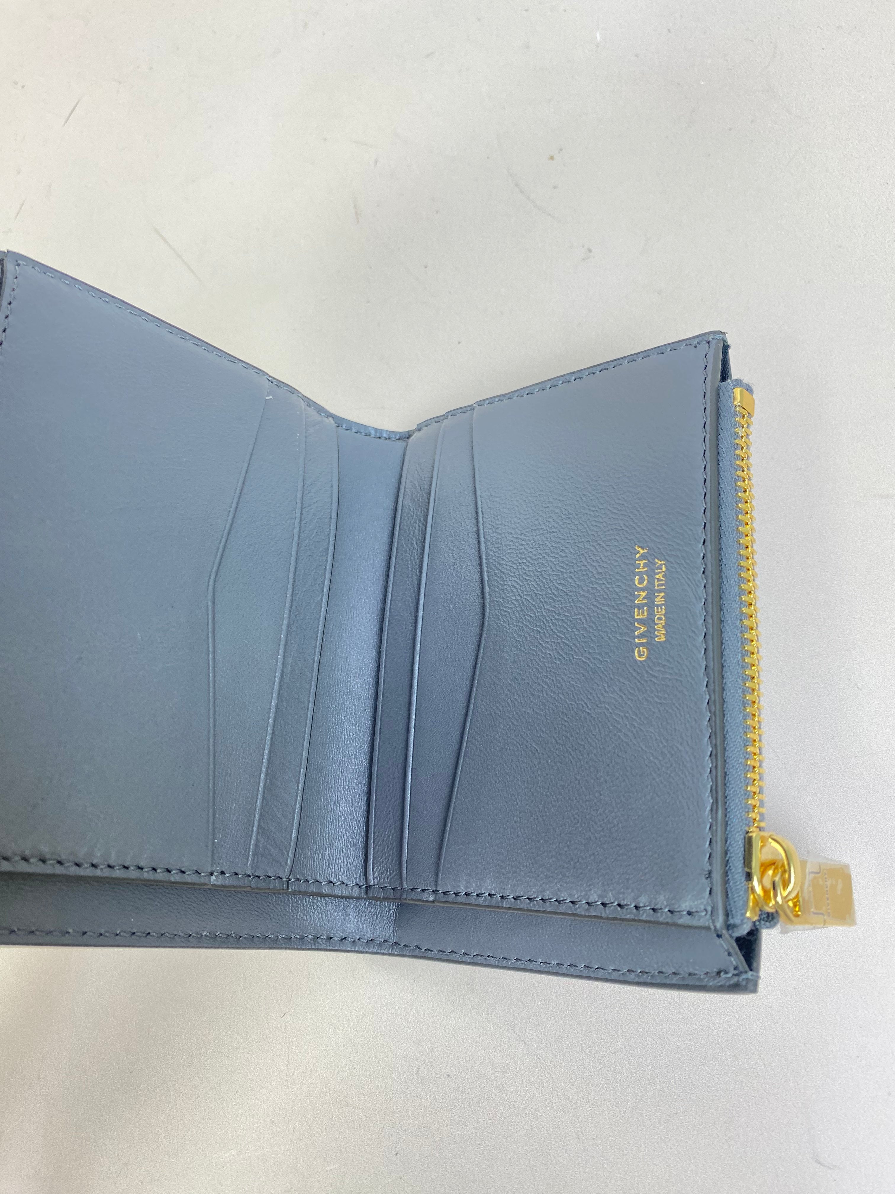 Givenchy Grey 4G Liquid Small Wallet