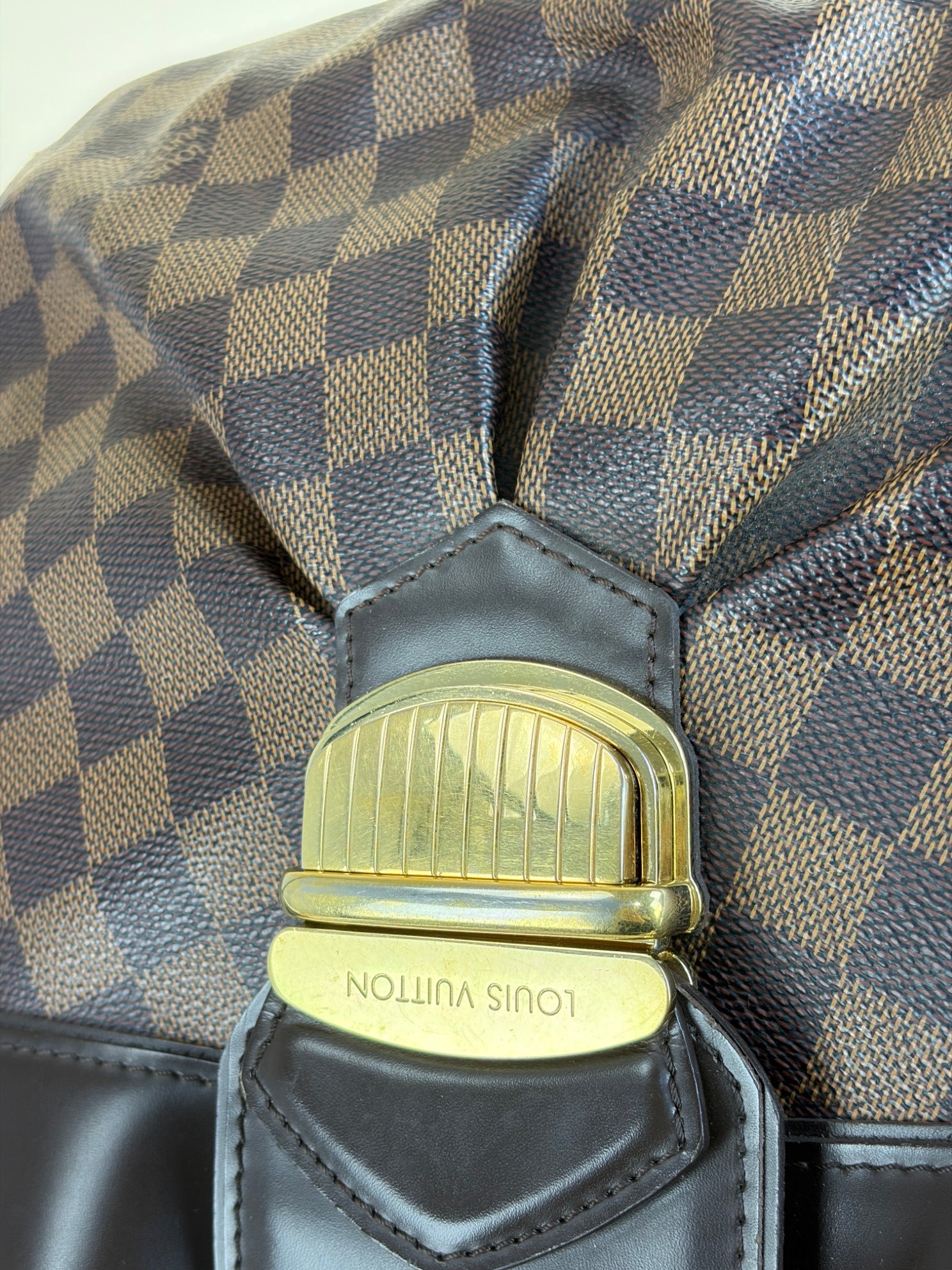 Louis Vuitton Damier Ebene Sistina GM Bag