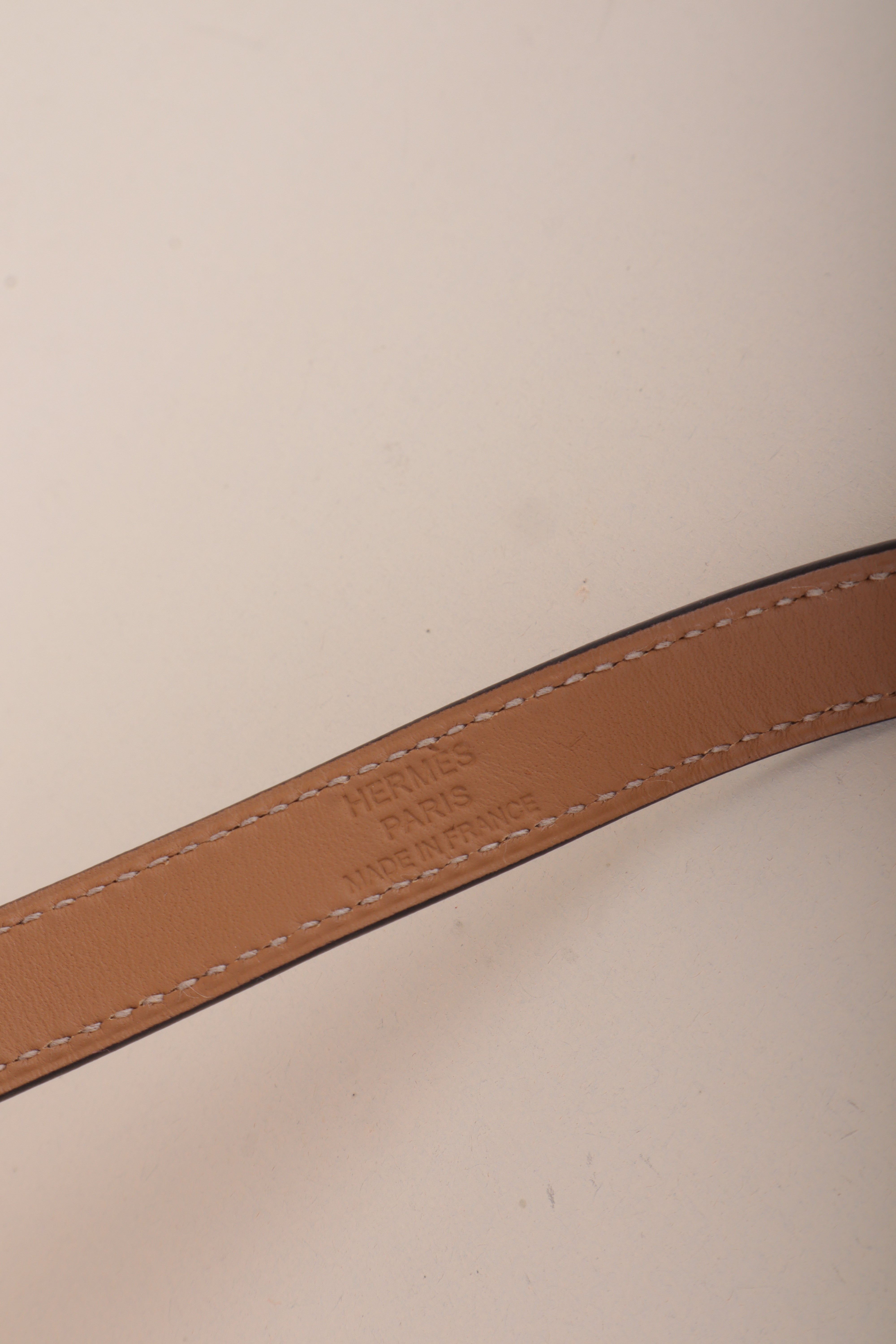 Hermes Gris Asphalt Kelly Double Tour Bracelet
