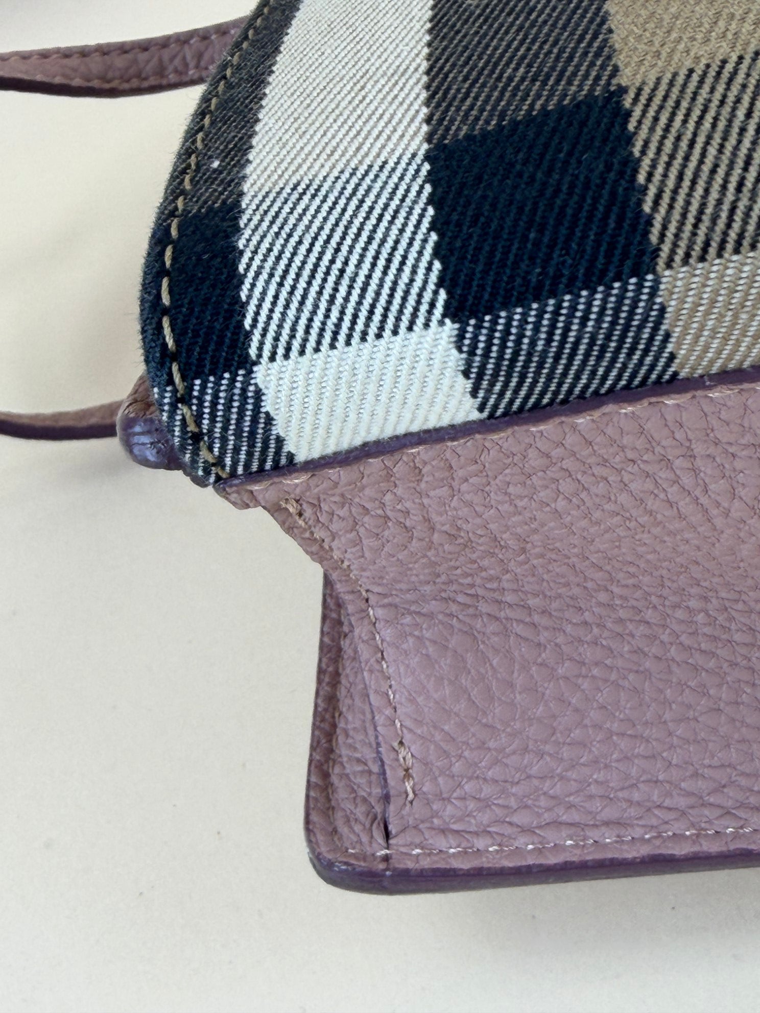 Burberry nude House Check Macken Crossbody Bag