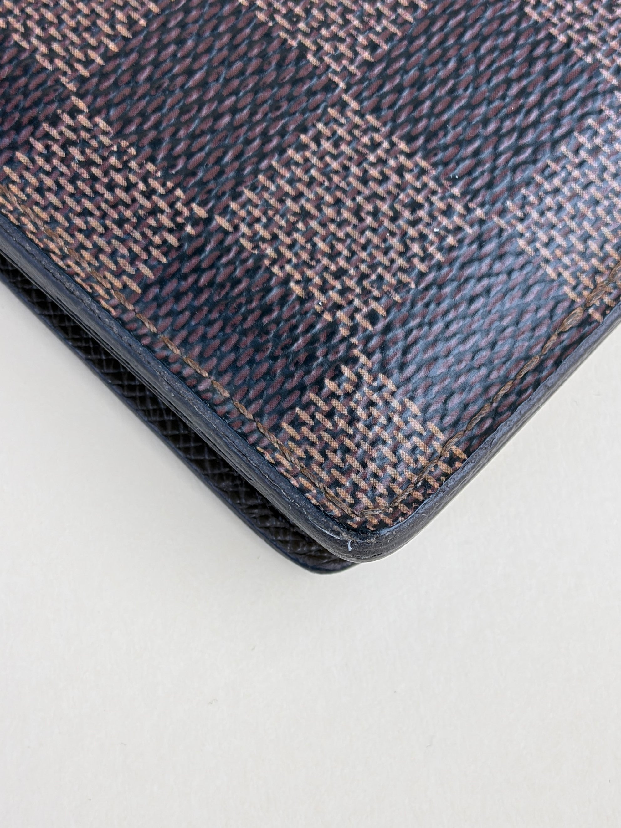 louis Vuitton Damier Ebene pocket organizer wallet