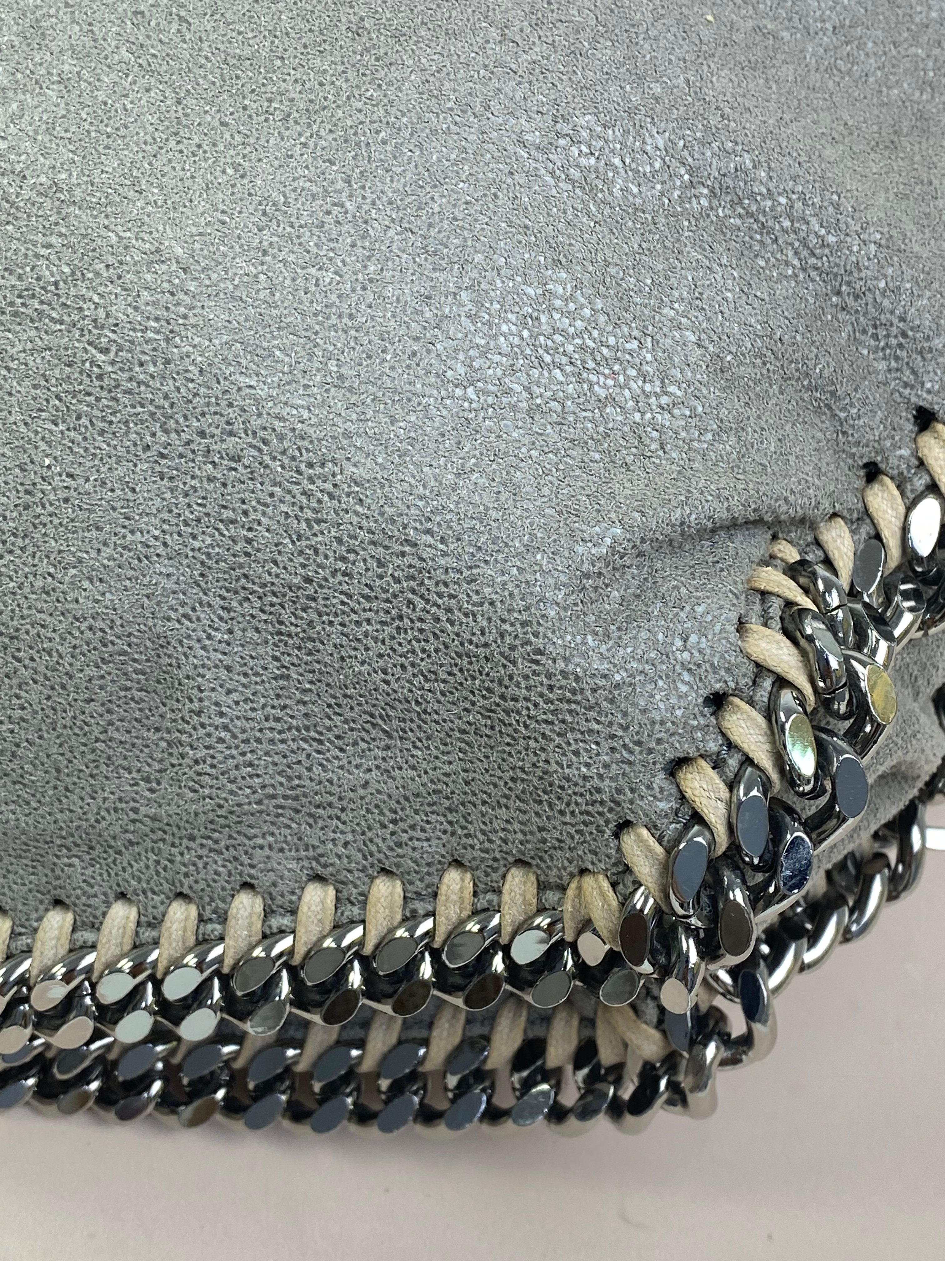 Stella Mccartney Grey Falabella 3 Chain Bag