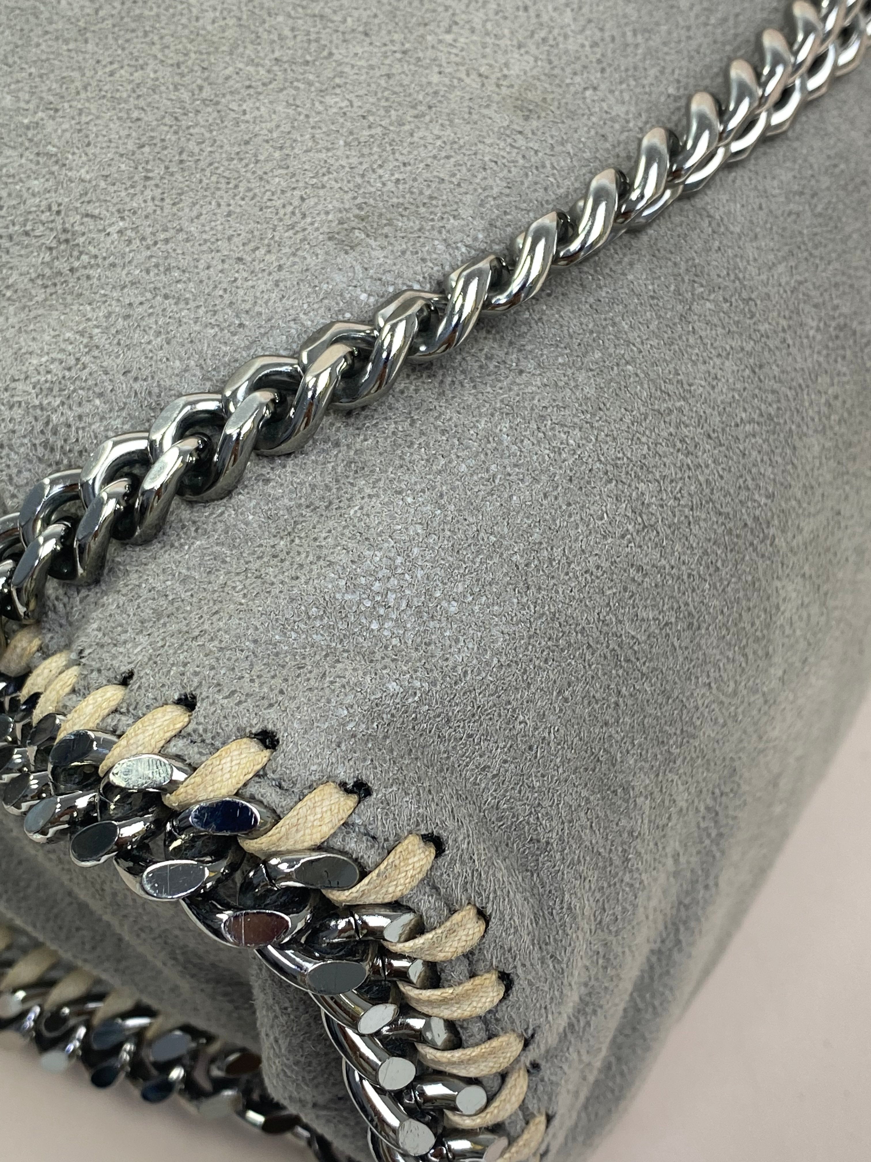 Stella Mccartney Grey Falabella 3 Chain Bag