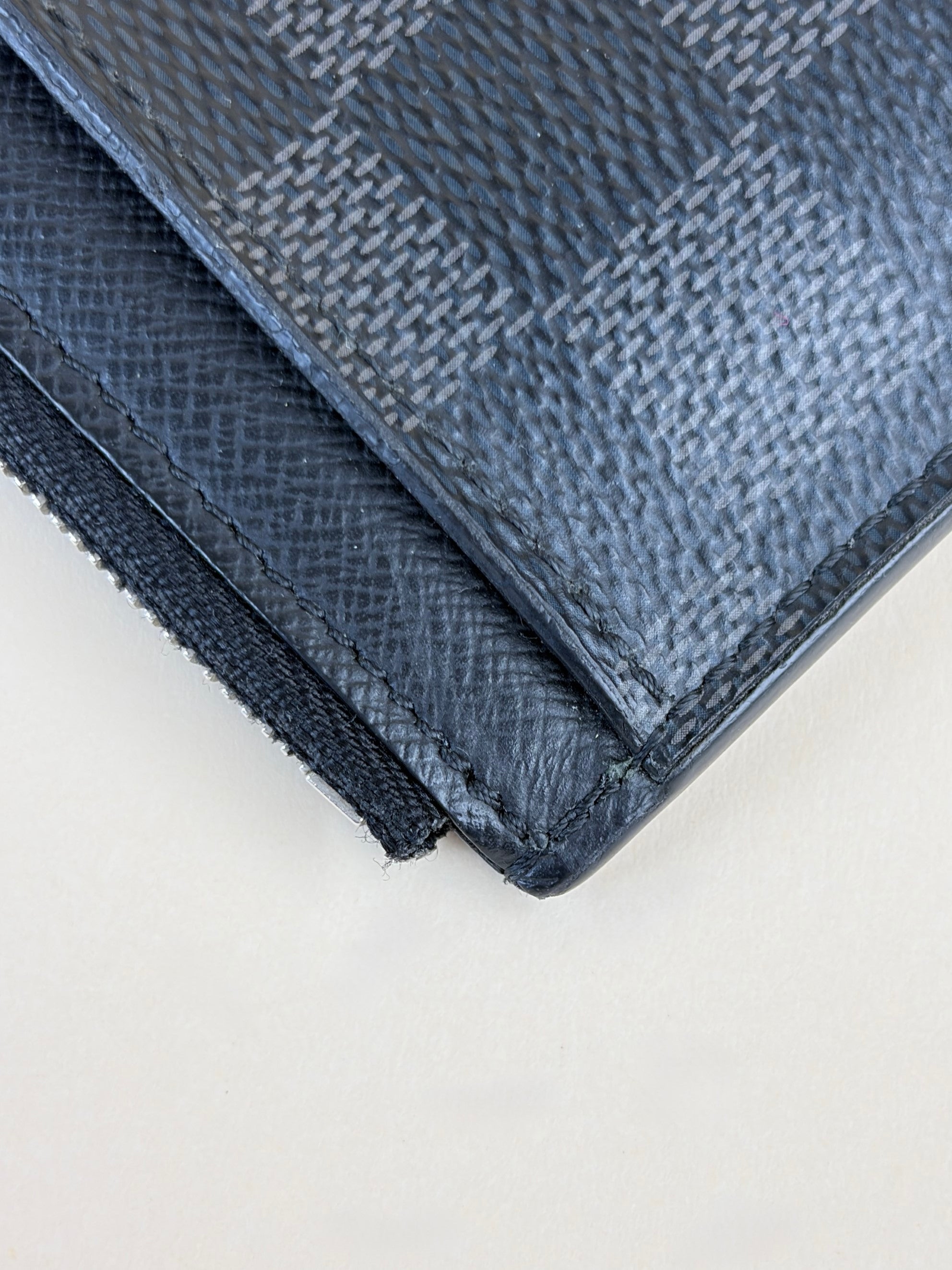 louis Vuitton Damier graphite coin zip card holder