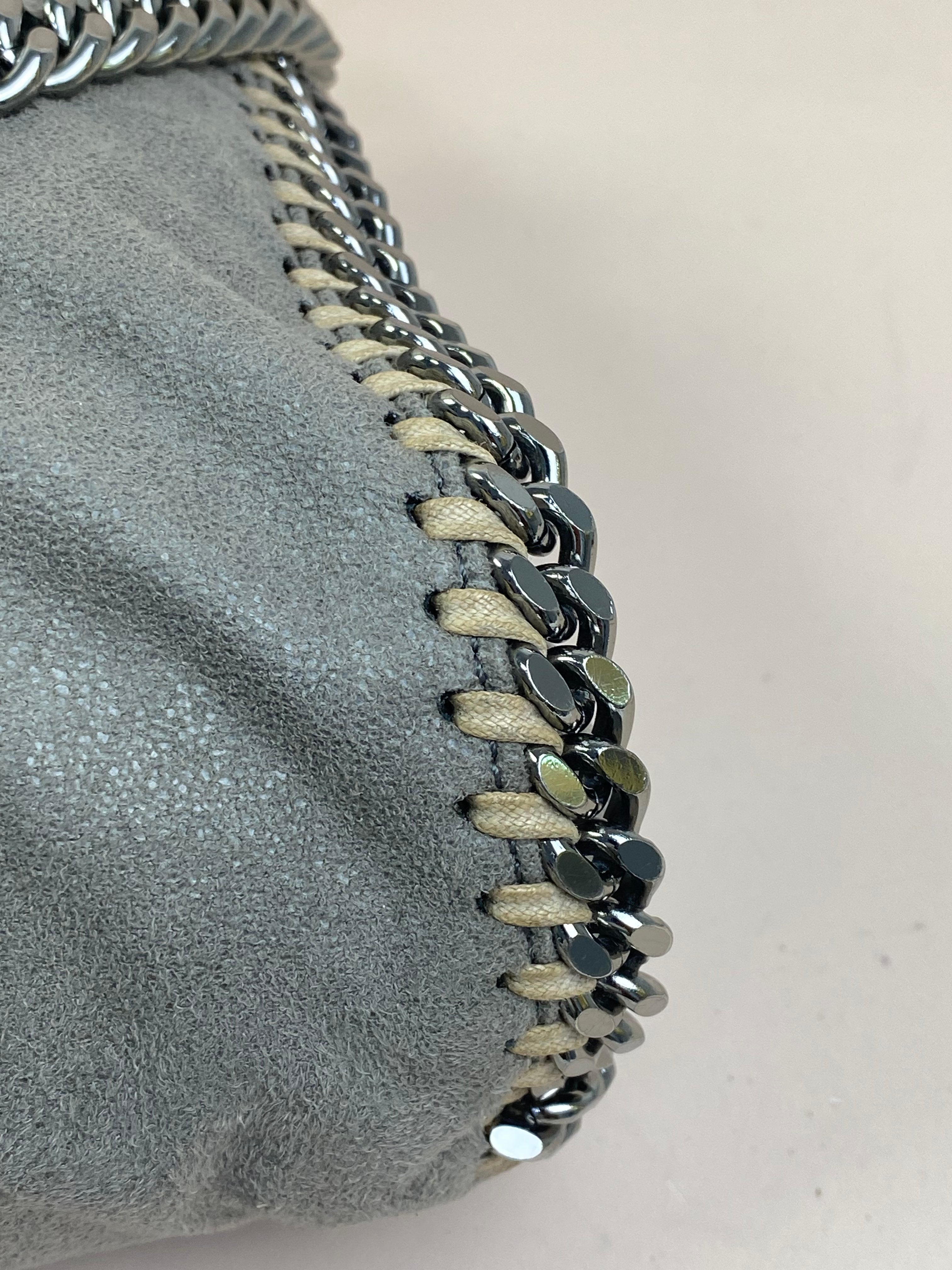 Stella Mccartney Grey Falabella 3 Chain Bag