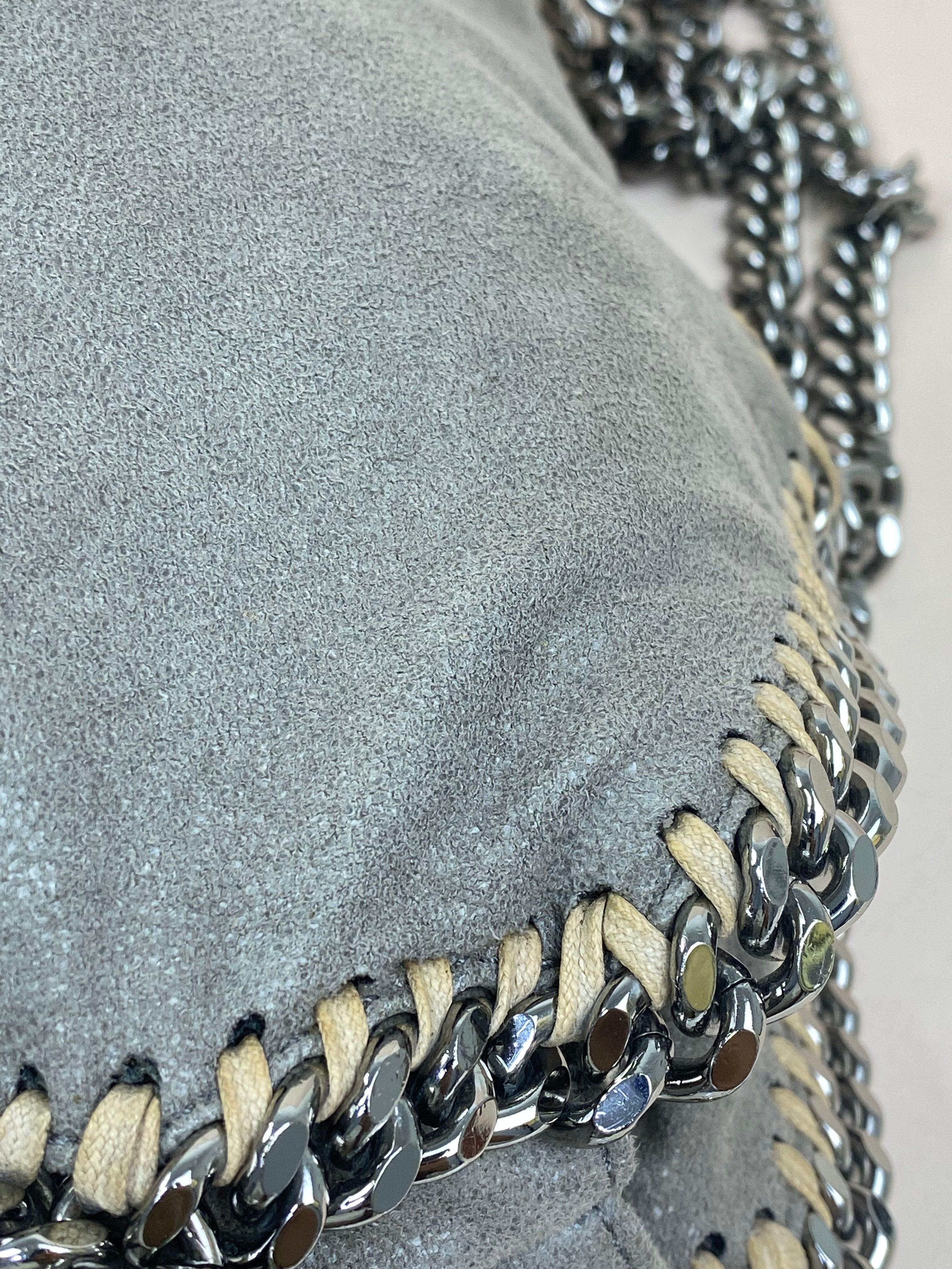 Stella Mccartney Grey Falabella 3 Chain Bag