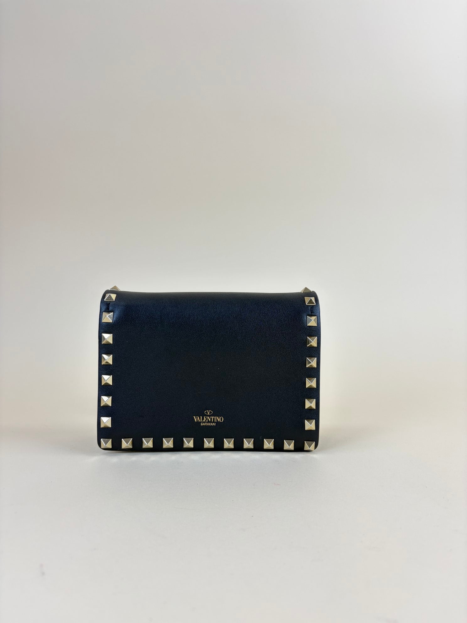Valentino black Rock stud Mini Chain Crossbody Bag