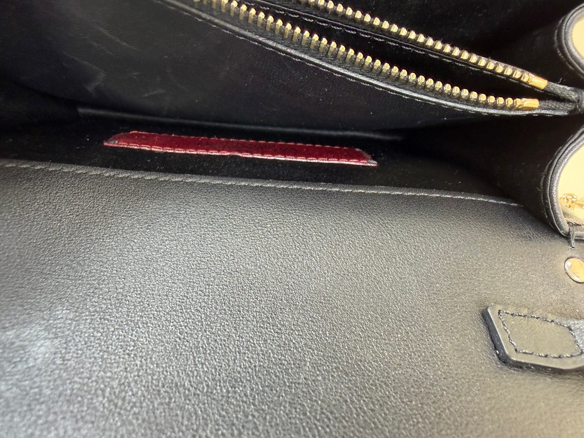 Valentino black Rock stud Mini Chain Crossbody Bag