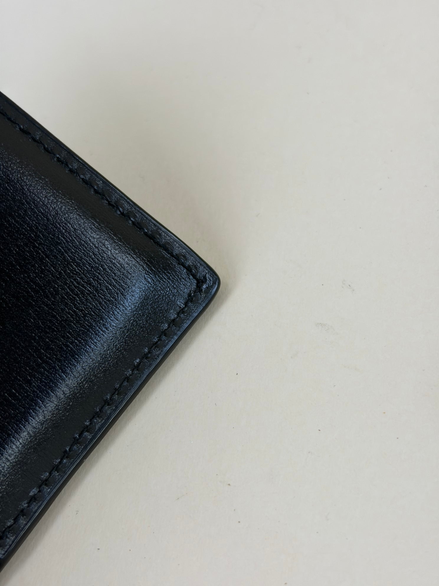 YSL Tiny Cassandre smothcalf black leather