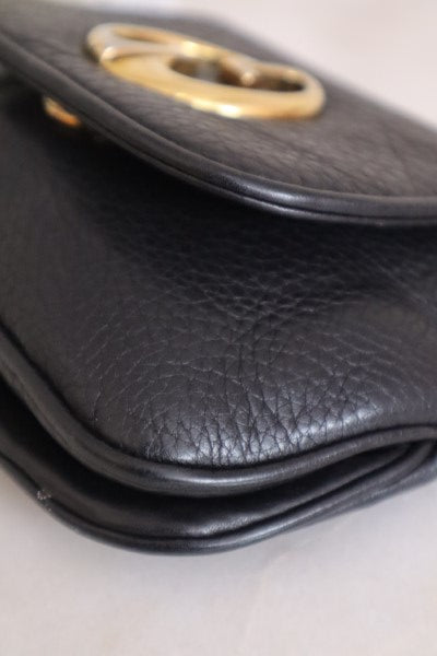 Gucci Black Pebbled Small 1973 Chain Bag-handbag-Gucci-The Closet Egypt