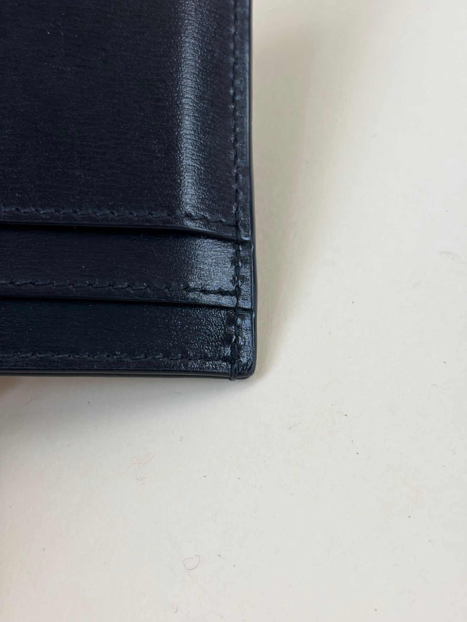 YSL Tiny Cassandre smothcalf black leather