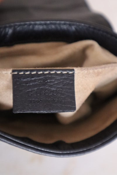 Gucci Black Pebbled Small 1973 Chain Bag-handbag-Gucci-The Closet Egypt