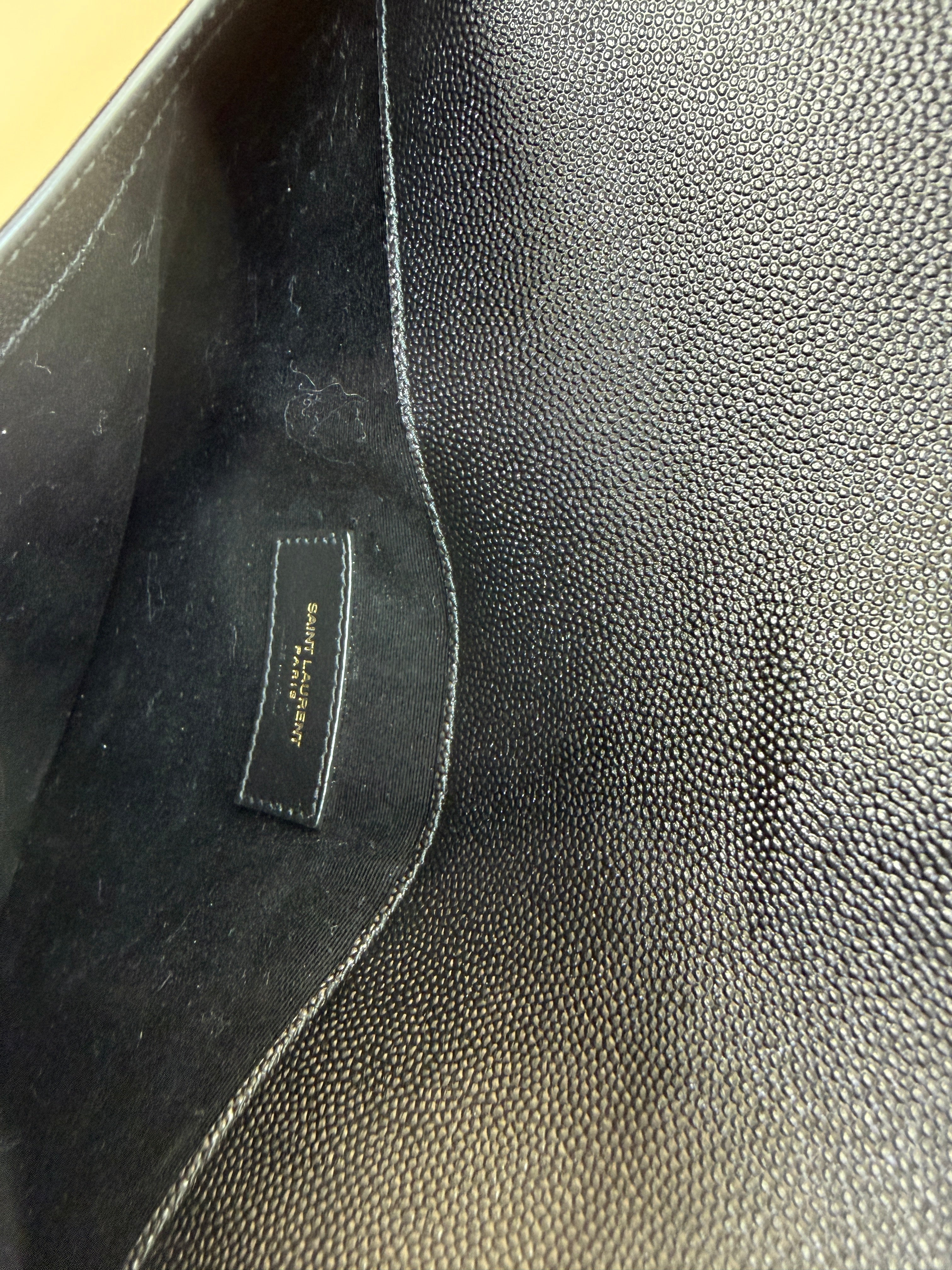 YSL Black Uptown Pouch