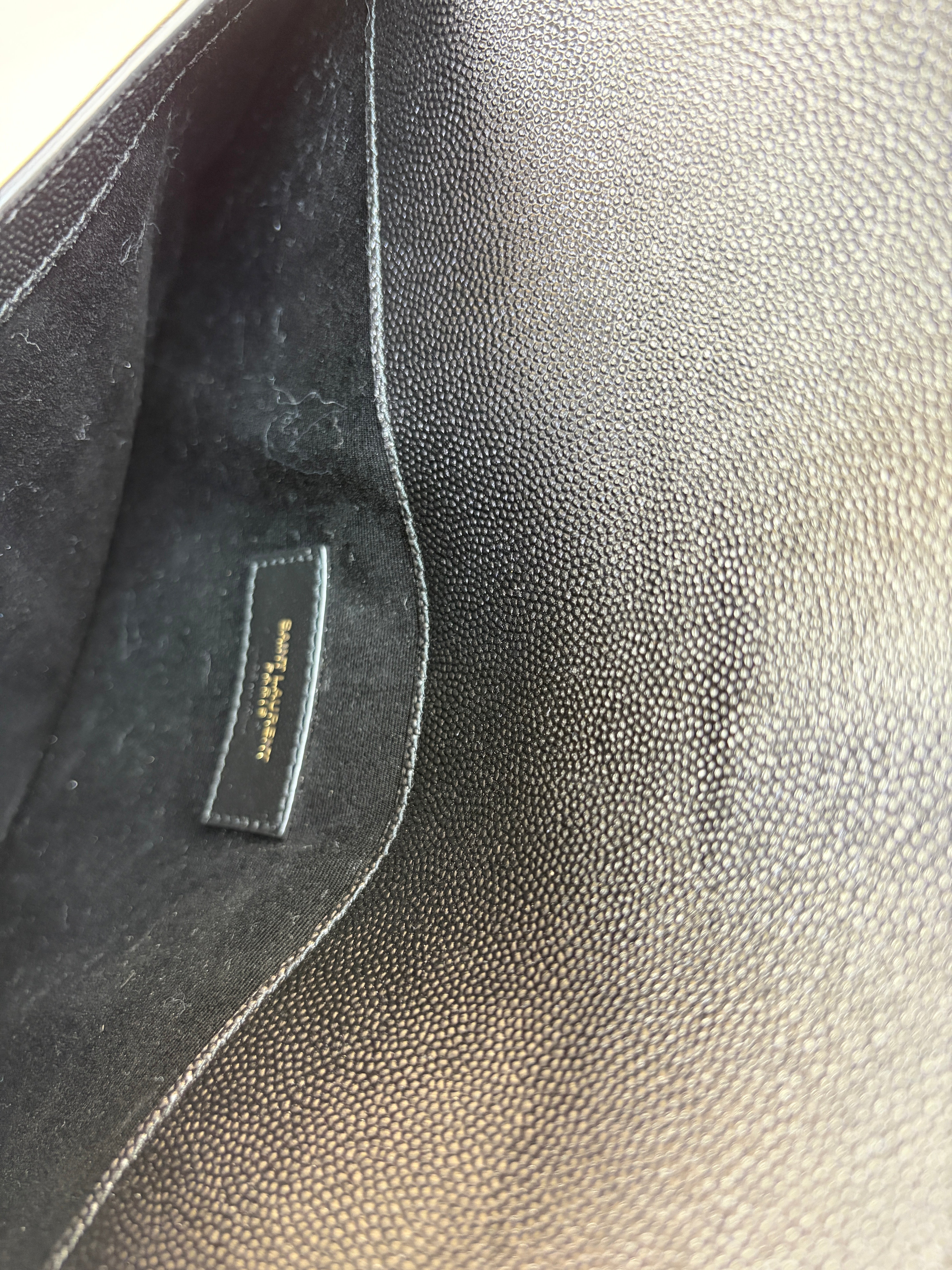 YSL Black Uptown Pouch