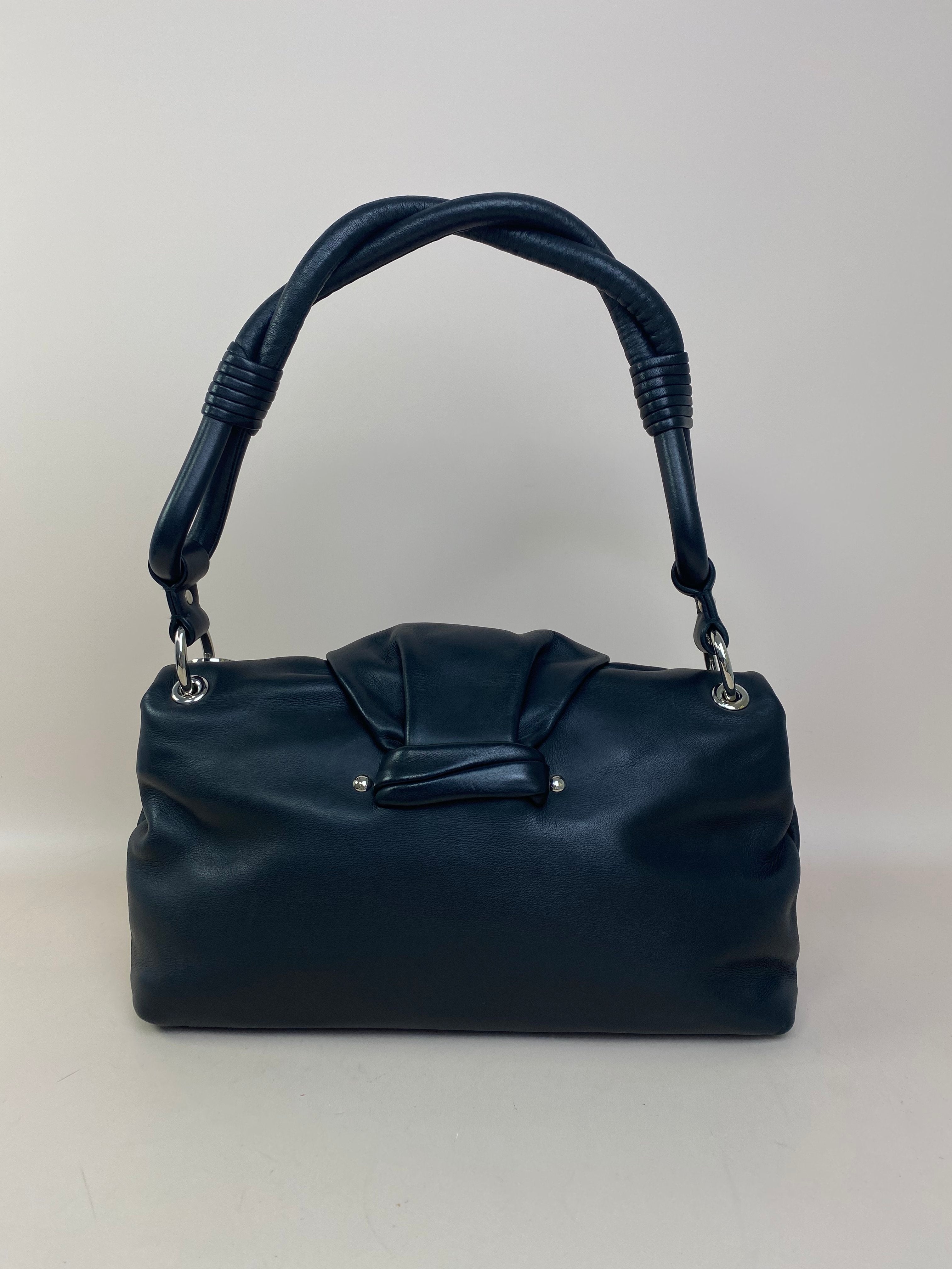 Christian Dior Black Demilune Shoulder Bag