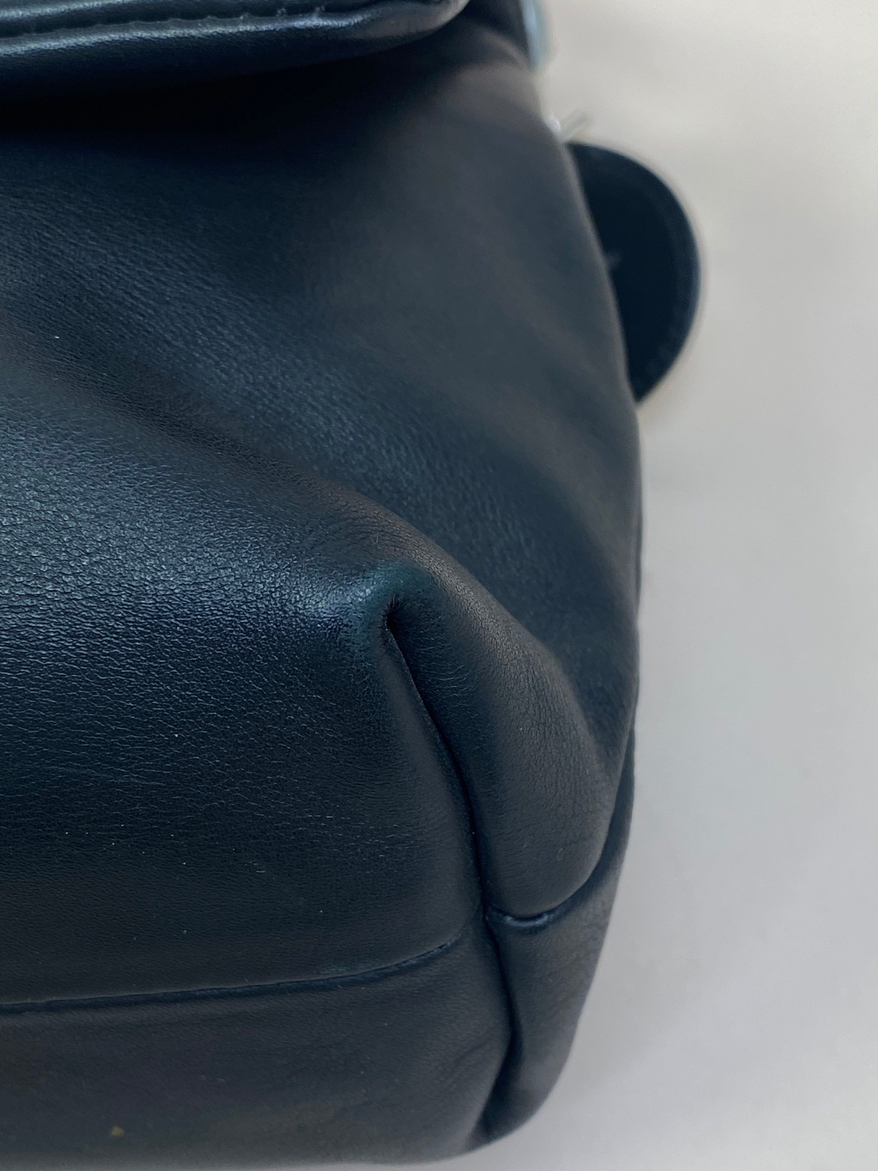 Christian Dior Black Demilune Shoulder Bag