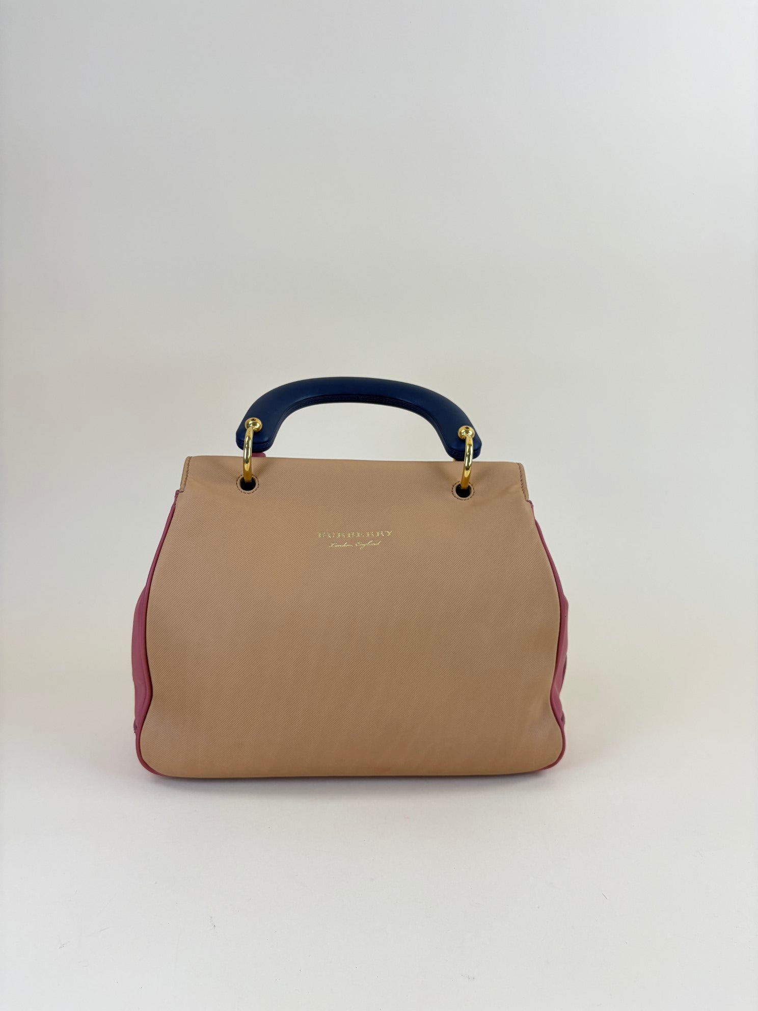 Burberry tri color medium DK Top Handle Bag