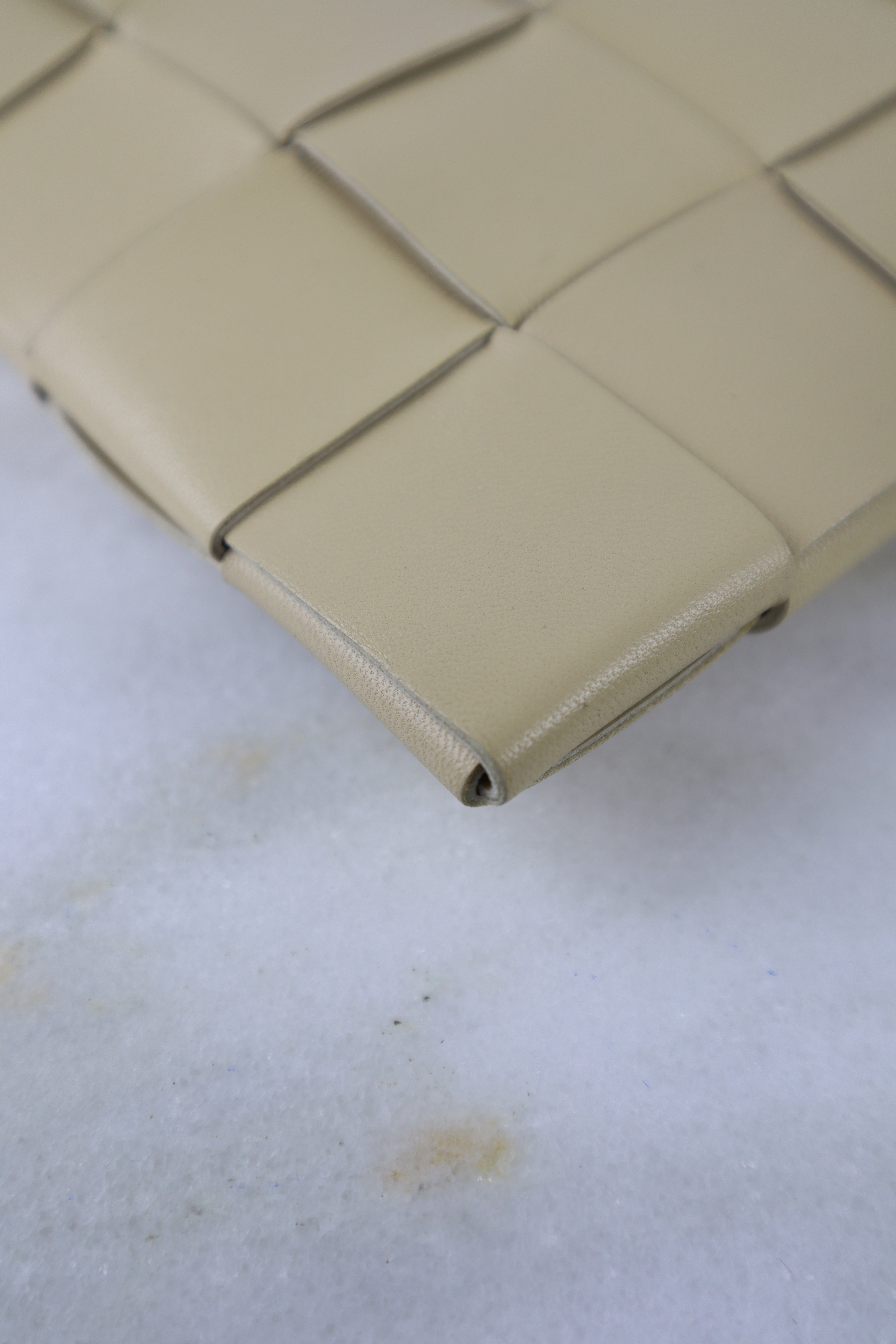 Bottega Veneta Beige Large Flat Cassette Pouch