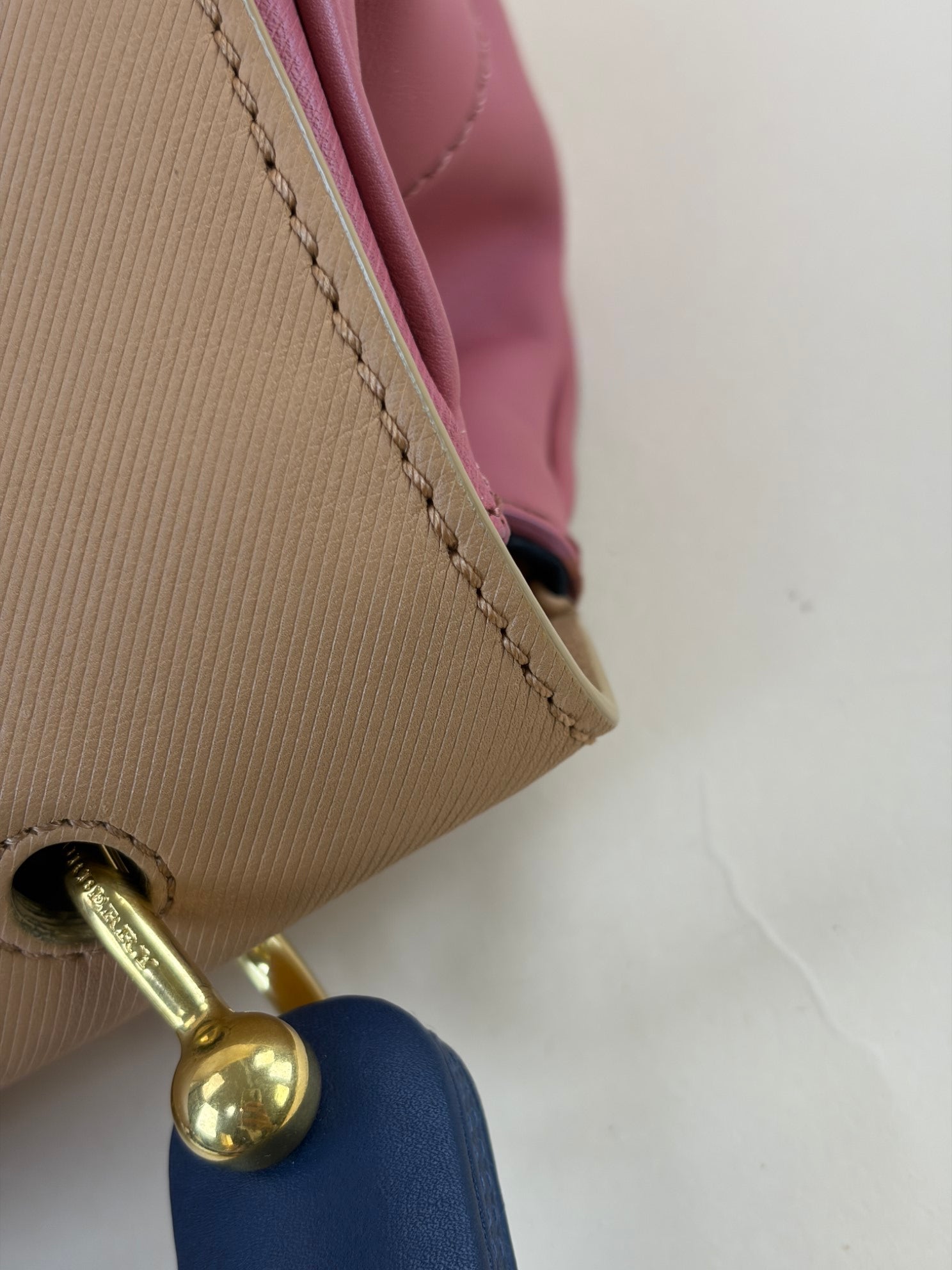 Burberry tri color medium DK Top Handle Bag
