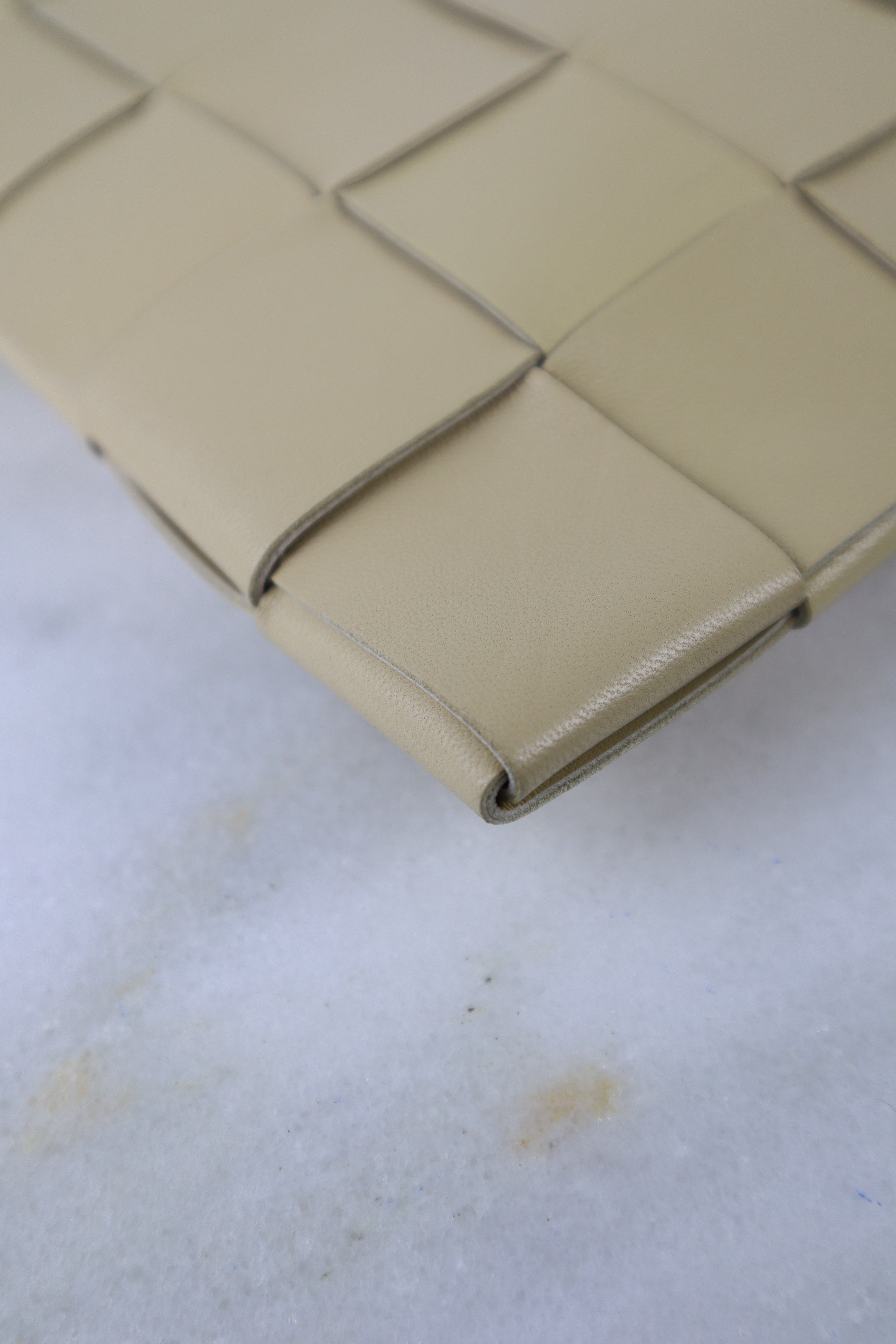 Bottega Veneta Beige Large Flat Cassette Pouch