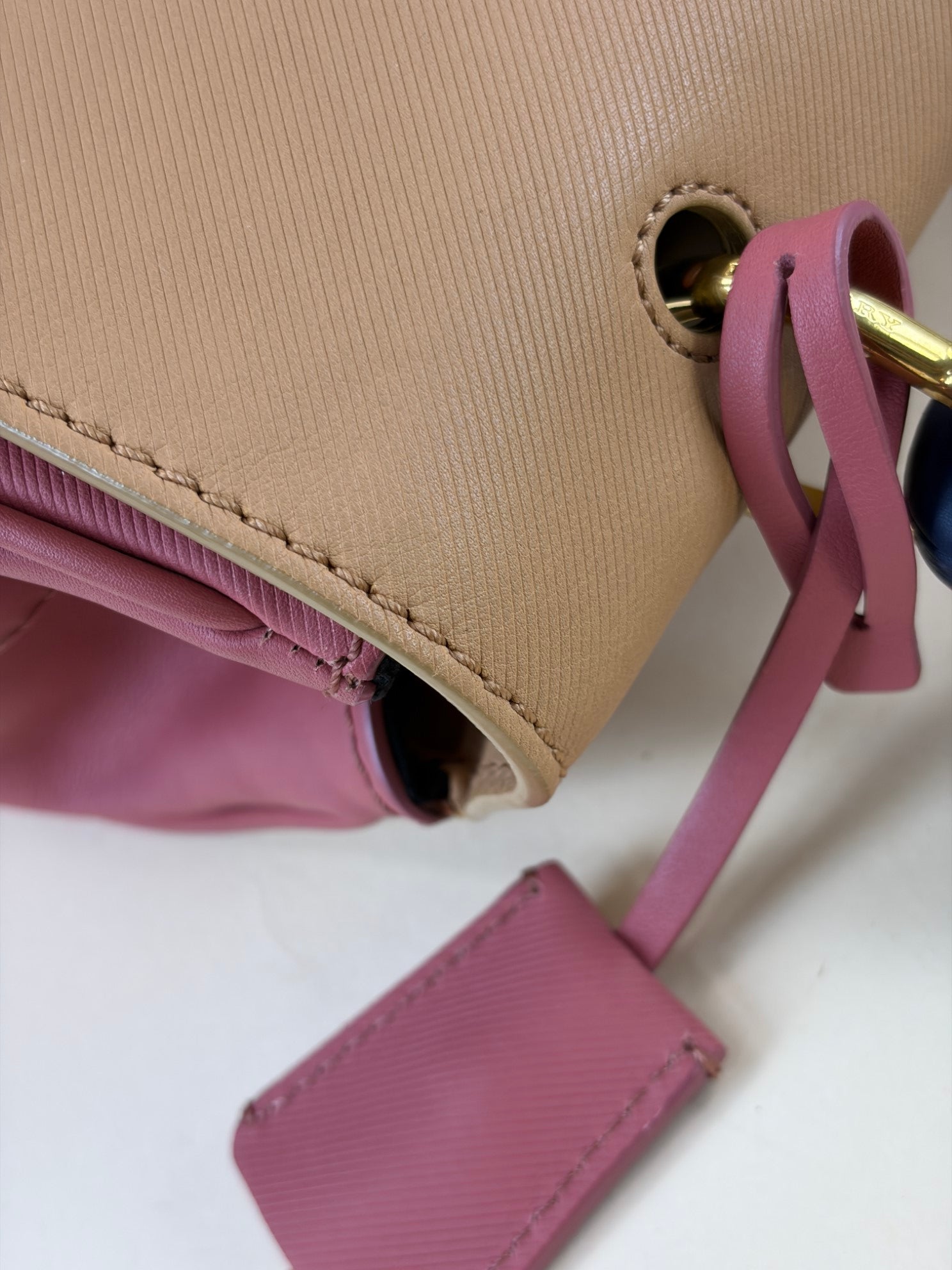 Burberry tri color medium DK Top Handle Bag