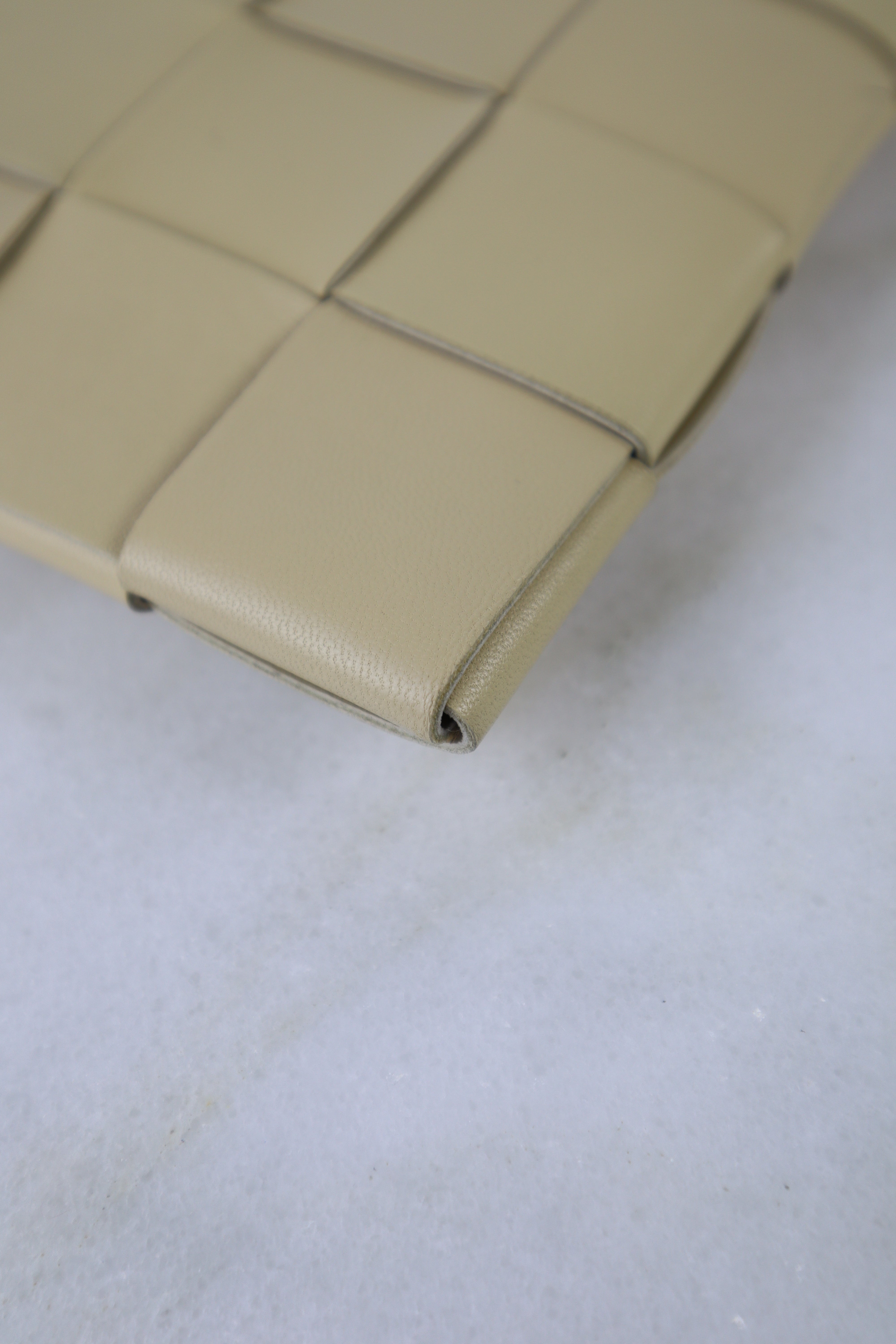 Bottega Veneta Beige Large Flat Cassette Pouch