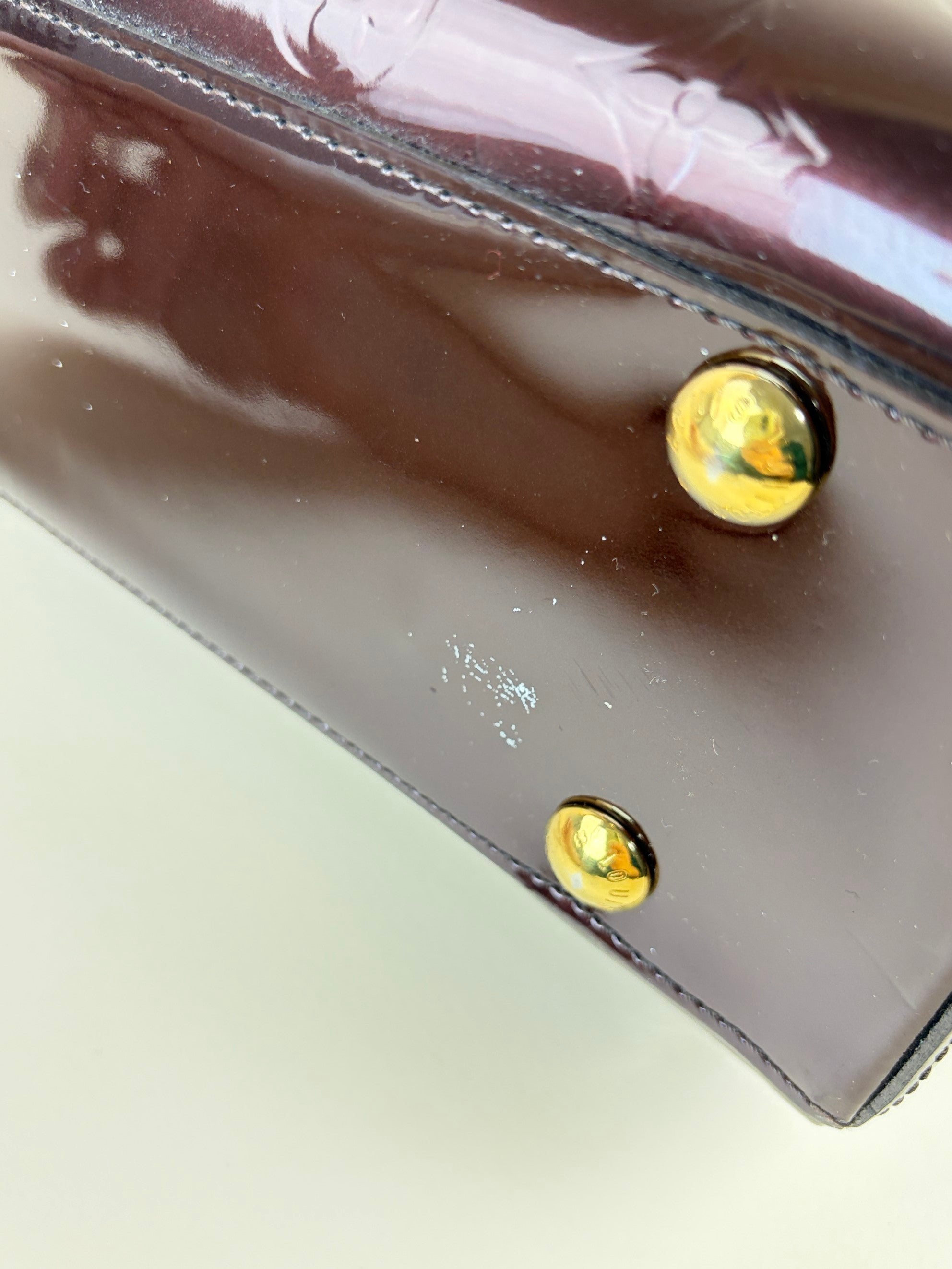 Louis Vuitton Amarante Monogram Vernis Melrose avenue tote bag
