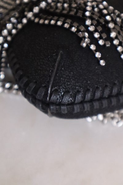 Stella Mccartney Black Crystal Fringed Falabella Mini Bag-handbag-Stella Mccartney-The Closet Egypt