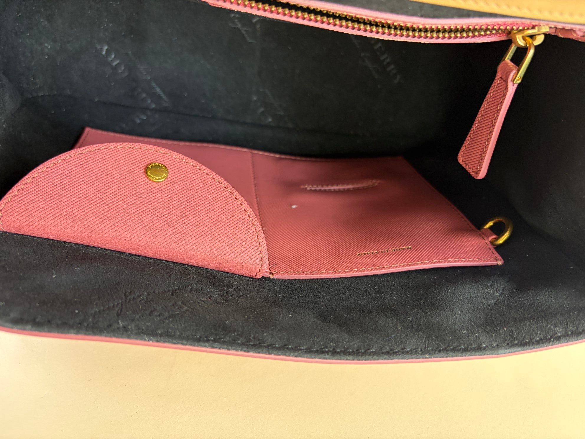 Burberry tri color medium DK Top Handle Bag