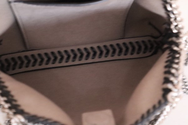 Stella Mccartney Black Crystal Fringed Falabella Mini Bag-handbag-Stella Mccartney-The Closet Egypt