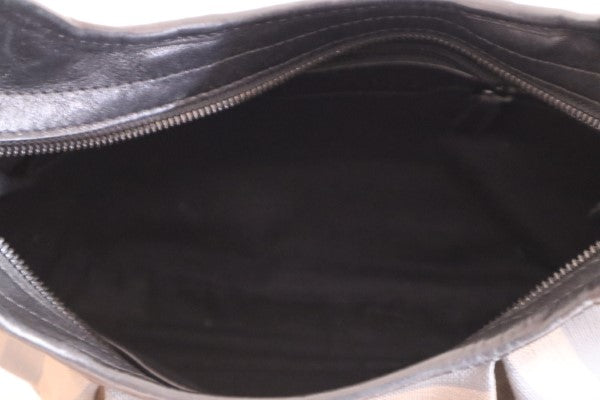 Burberry Black Smoked Check Brooklyn Hobo Trench Bag-handbag-Burberry-The Closet Egypt