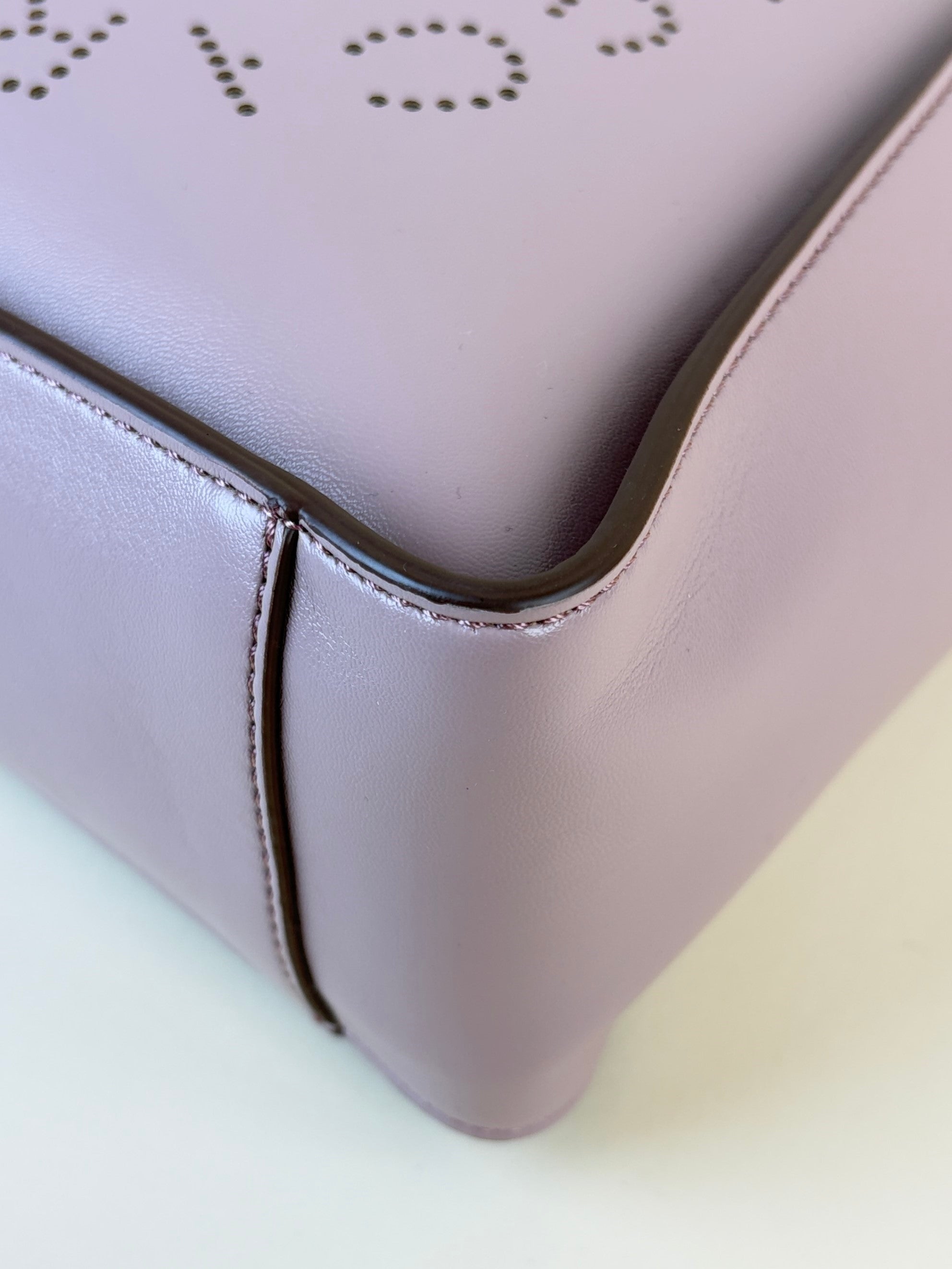 Stella Mccartney Powder Pink Nappa Logo Square Crossbody Bag