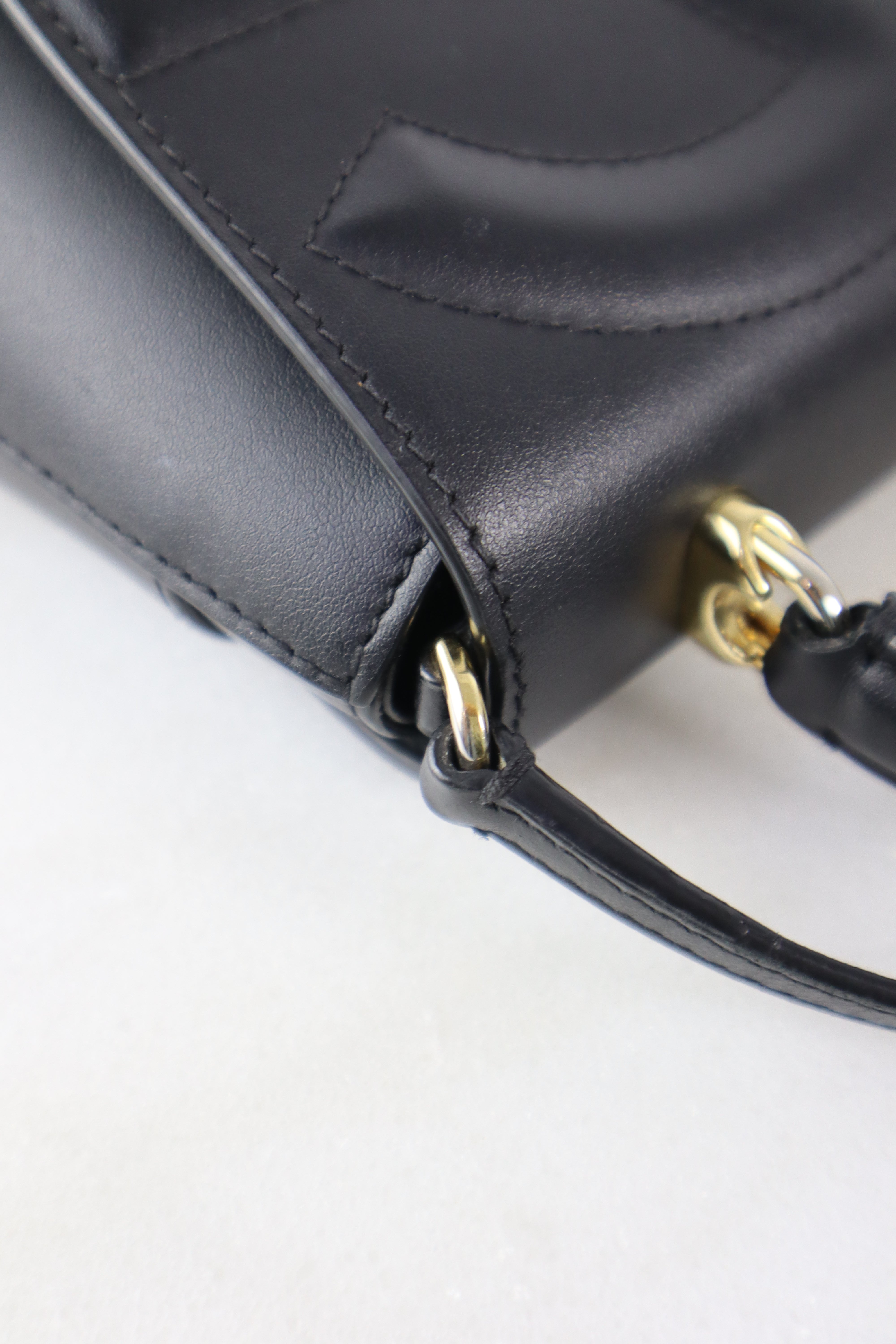 Dolce & Gabbana Black Top Handle W/ Strap