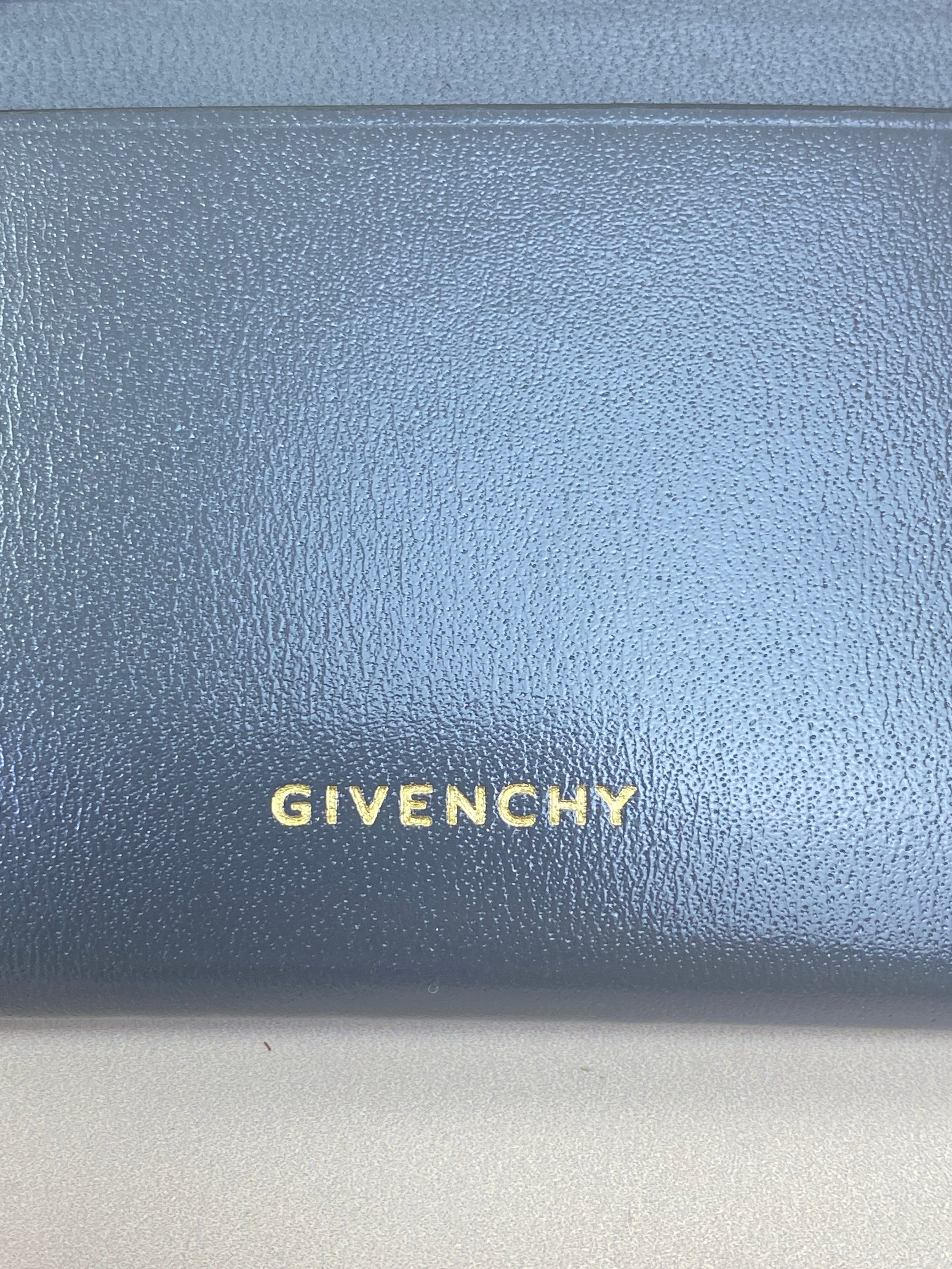 Givenchy Grey 4G Liquid Card Holder