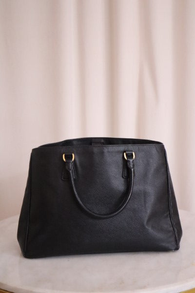 Prada Black Top Handle Bag-handbag-Prada-The Closet Egypt